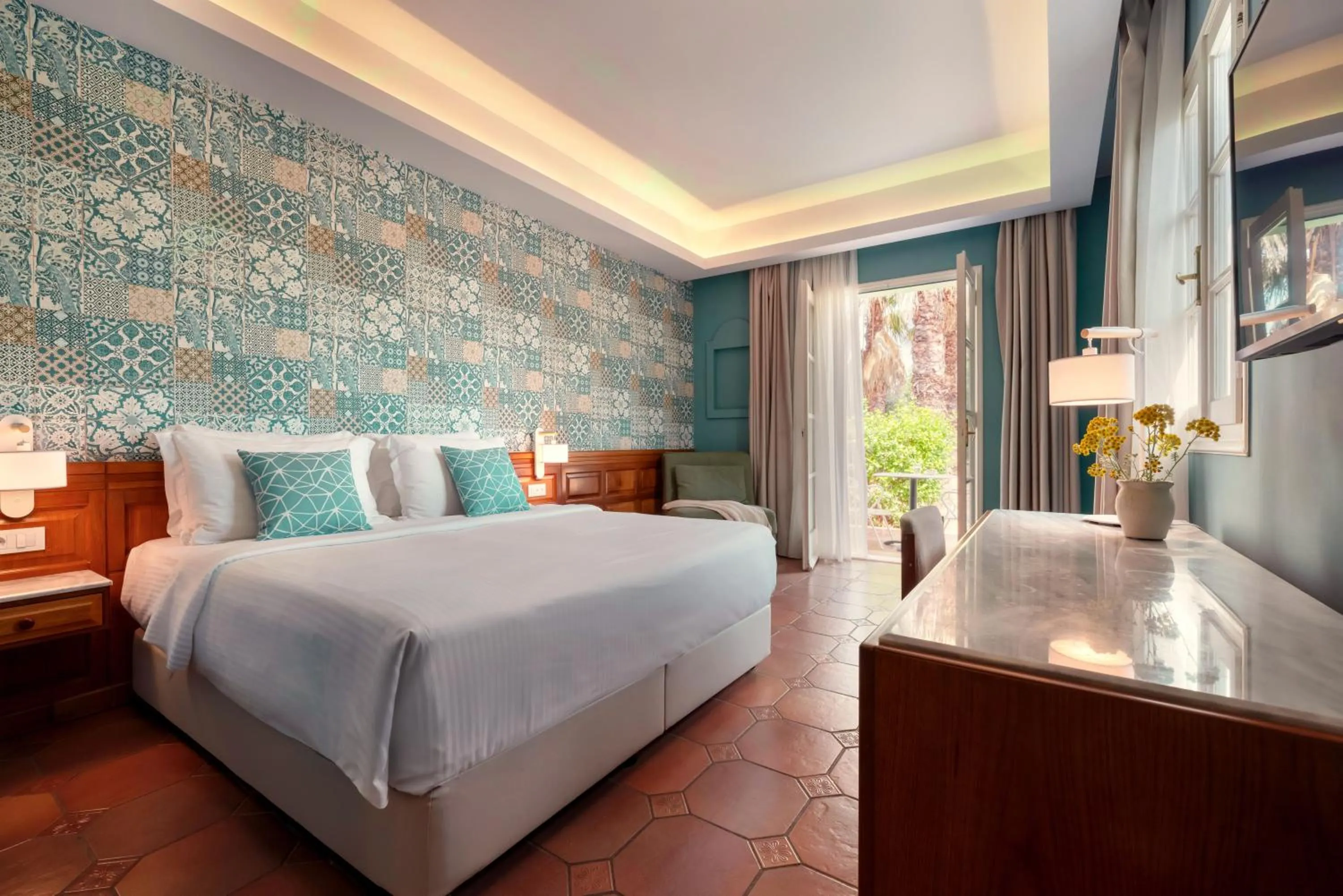 Bedroom, Bed in Zeus Eretria Resort