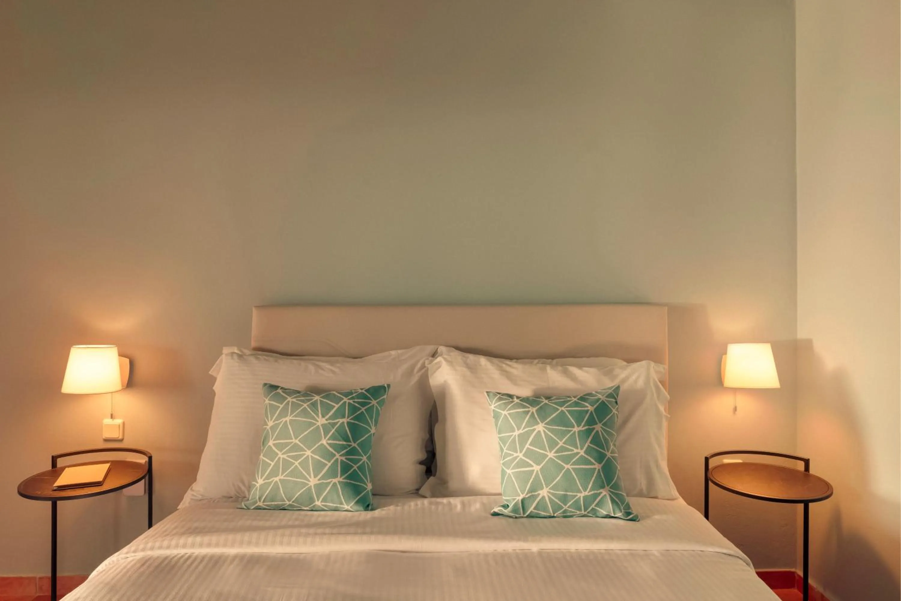 Bed in Zeus Eretria Resort