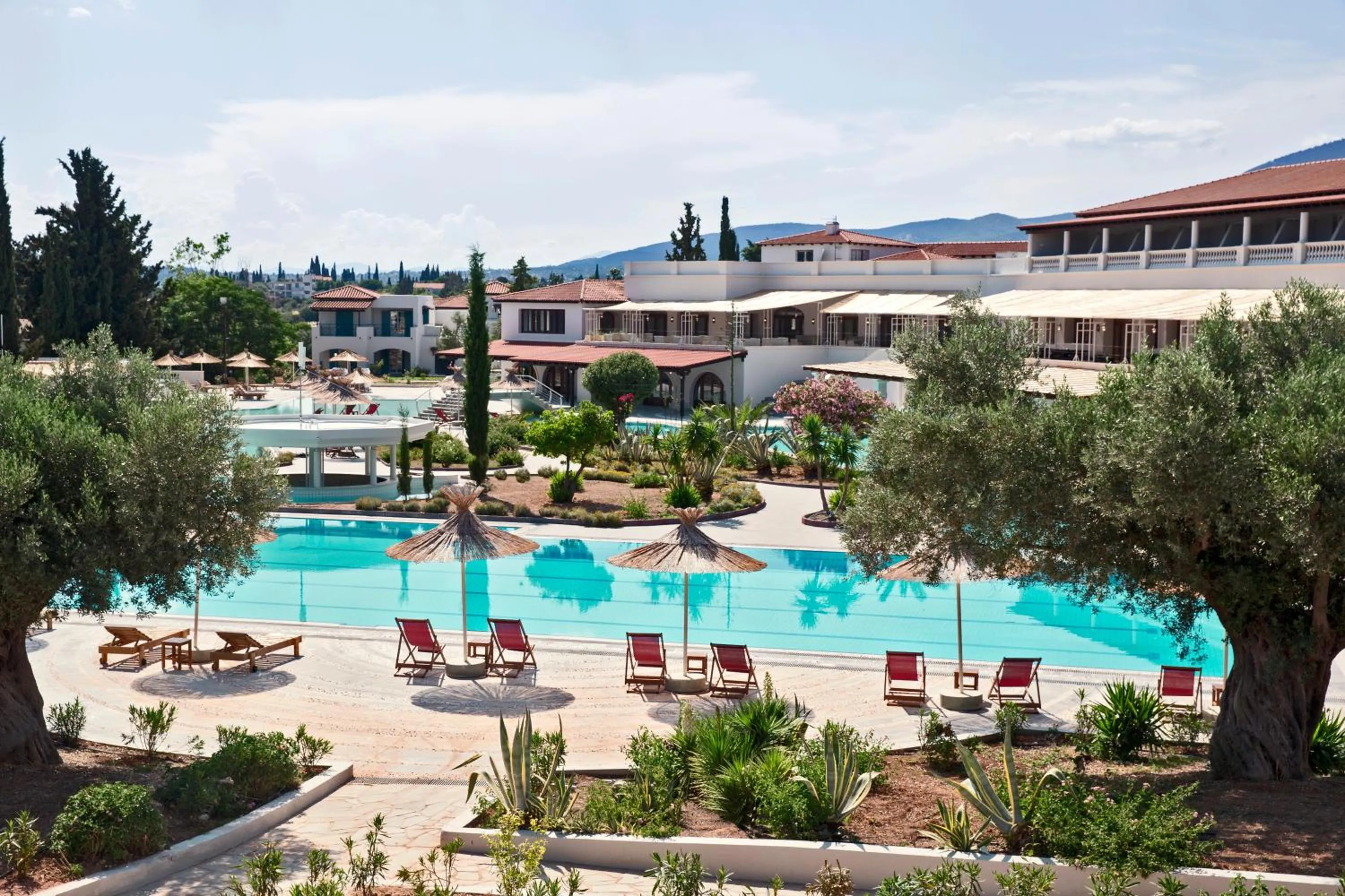 Pool view in Zeus Eretria Resort