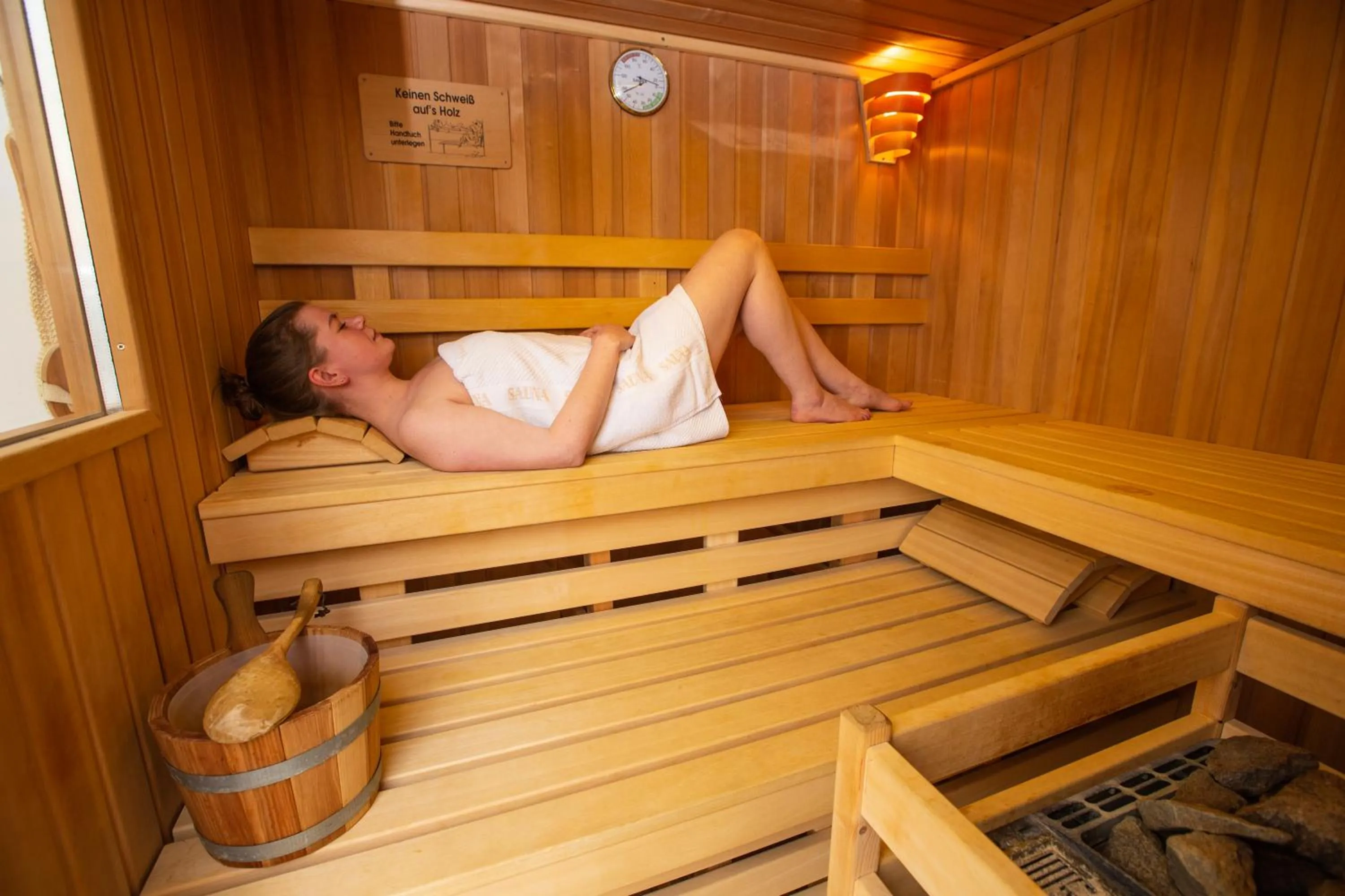 Sauna in Hotel-Pension Haus Holtdirk