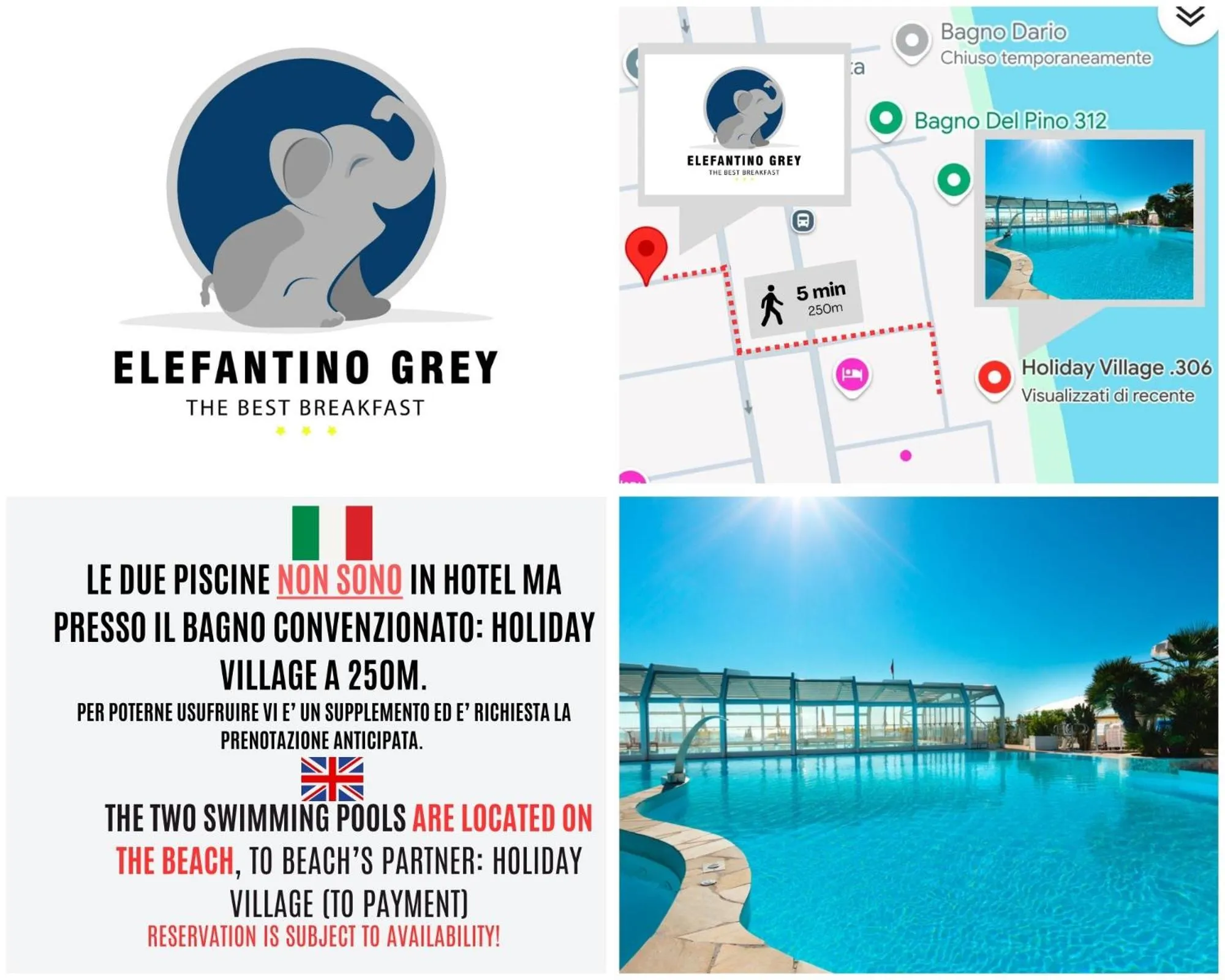 Property building in Hotel Elefantino Grey - Free Brunch & Breakfast Until 13-00 - Vicinissimi a Mirabilandia