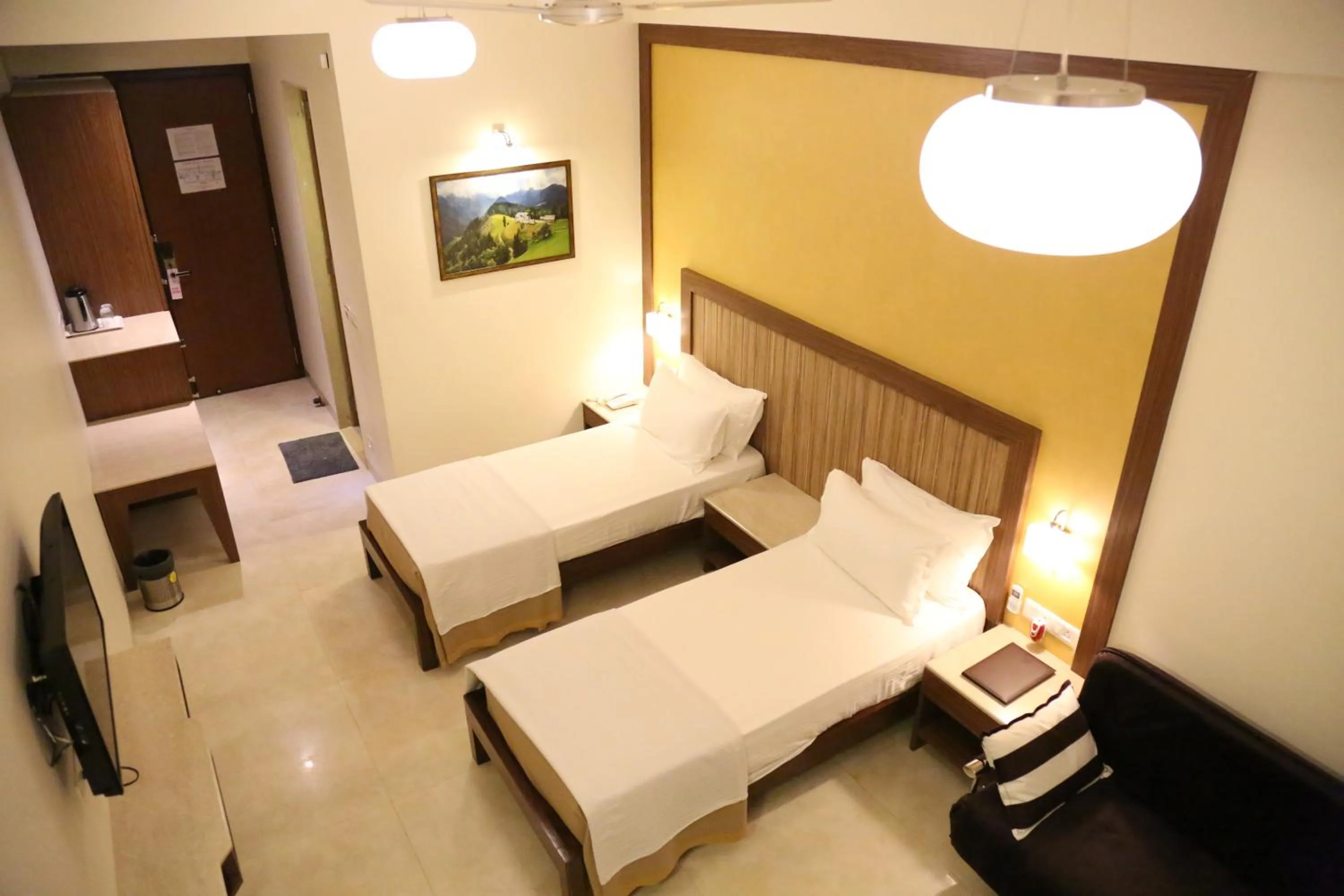 Living room, Bed in VITS Lonavala