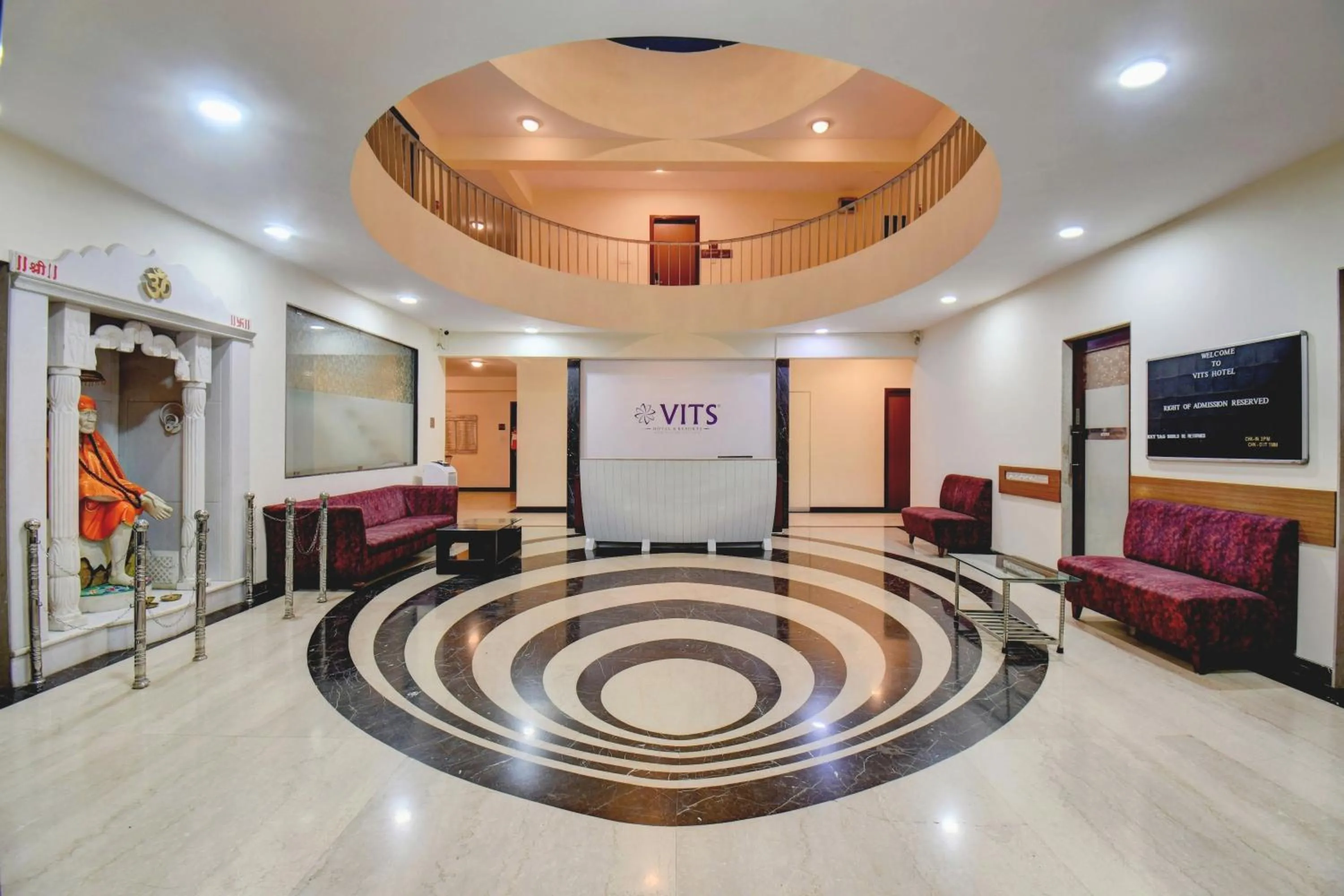 Lobby or reception in VITS Lonavala