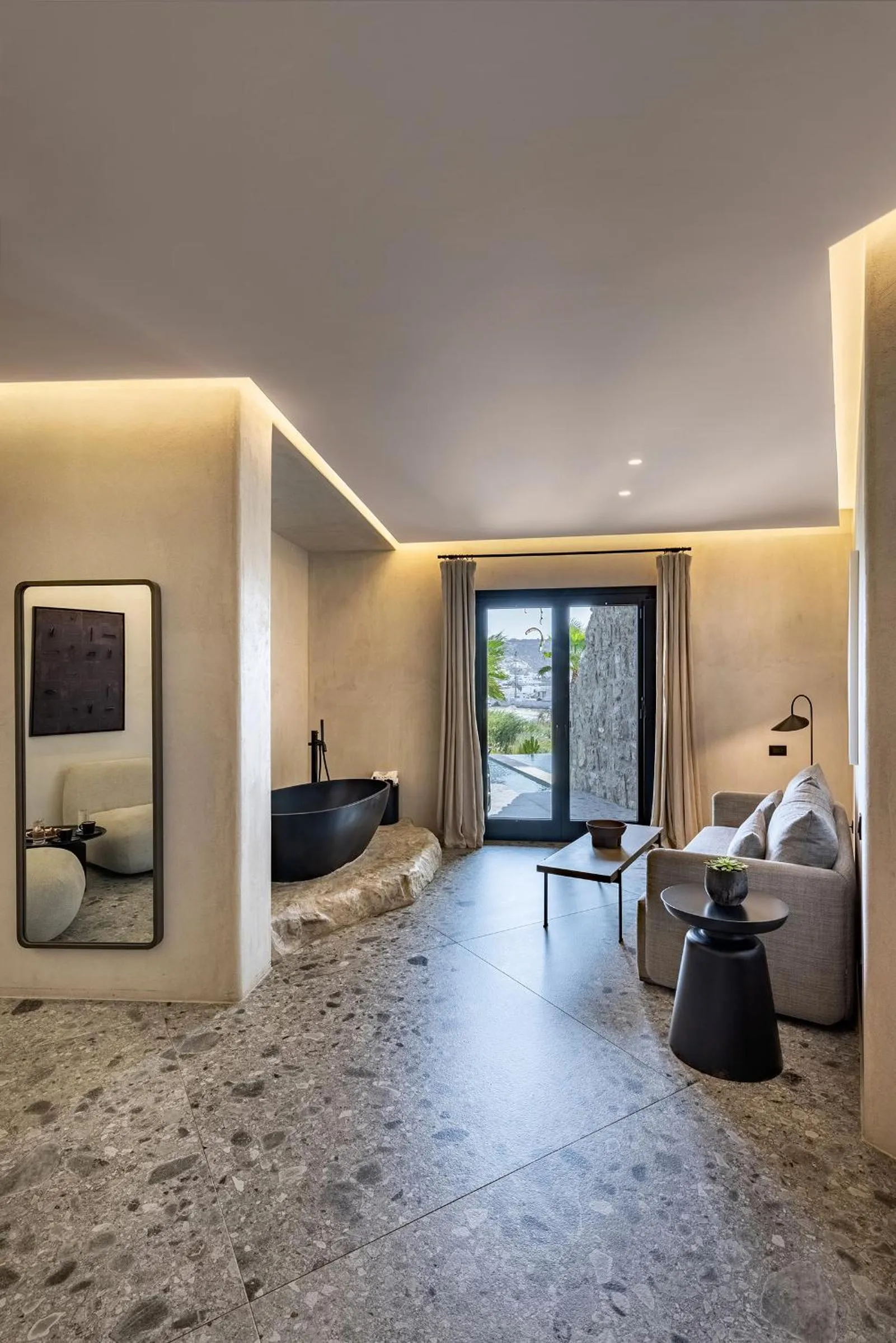 Seating area in Aeonic Suites and Spa