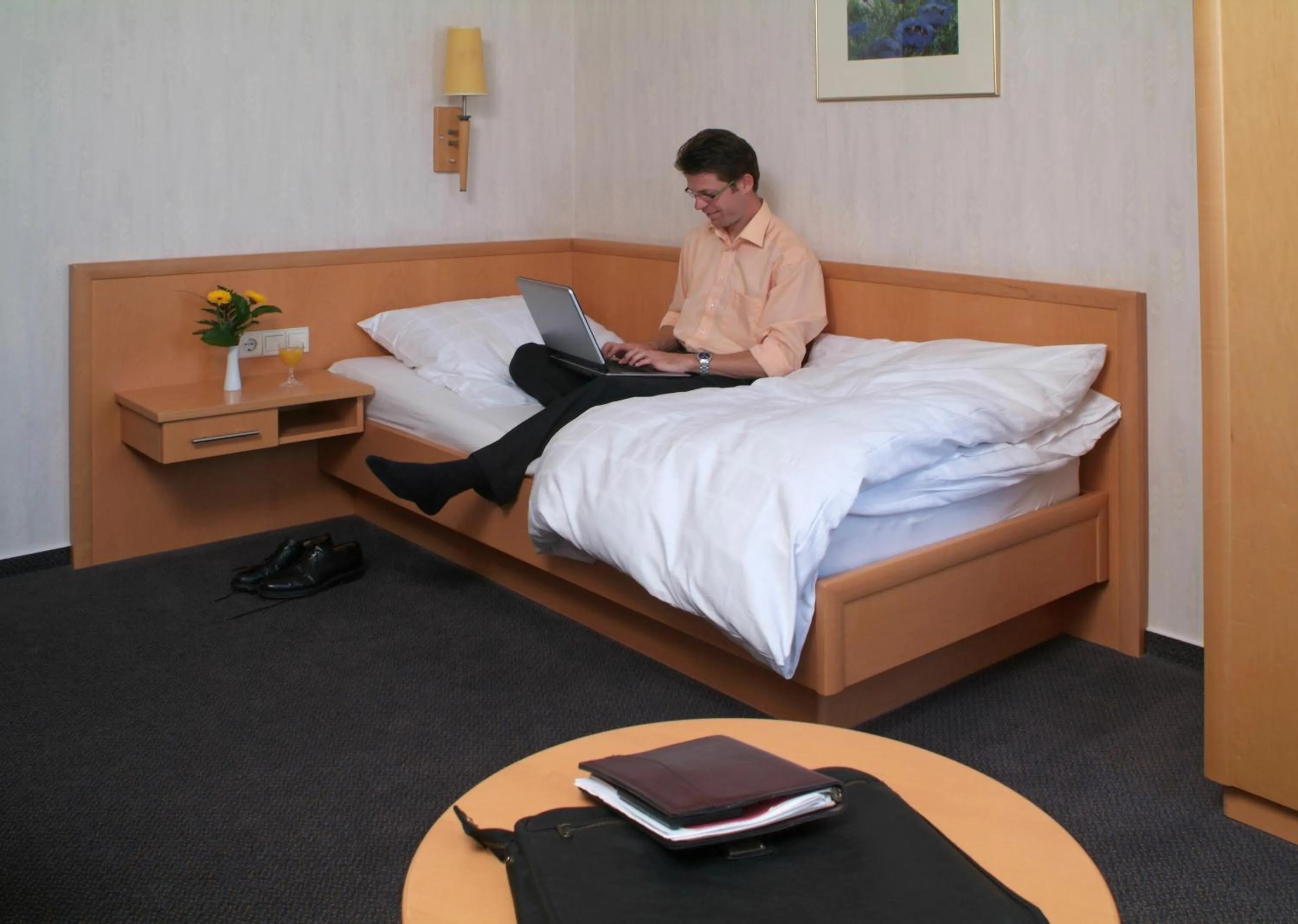 Decorative detail, Bed in Hotel Hansa