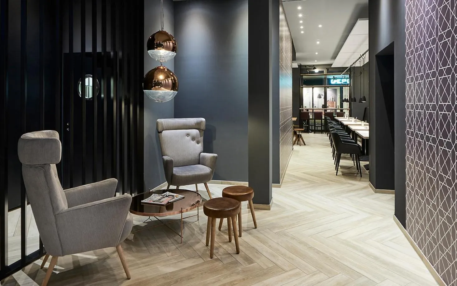 Lobby or reception in Hotel Hansa