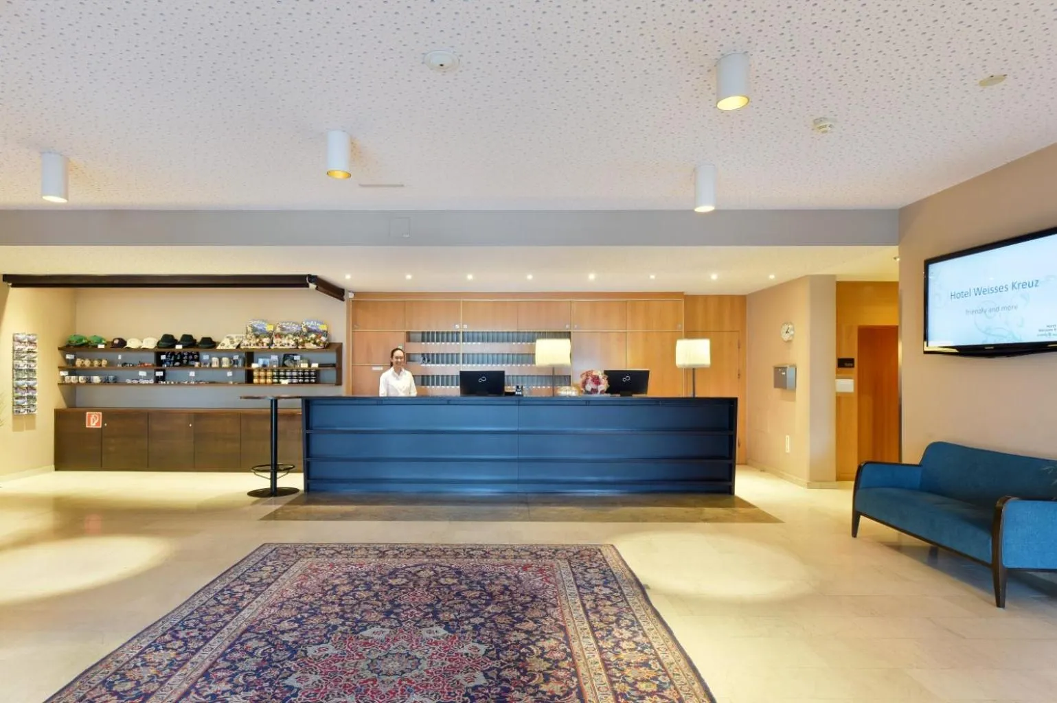 Lobby or reception in Hotel Weisses Kreuz
