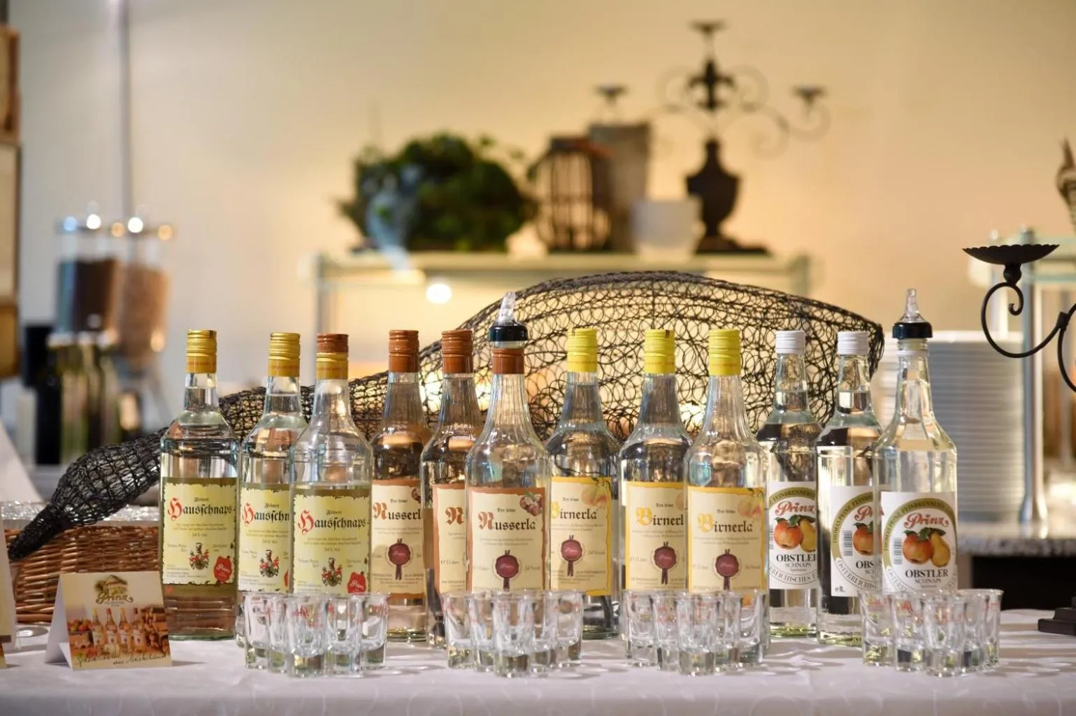 Alcoholic drinks in Hotel Weisses Kreuz