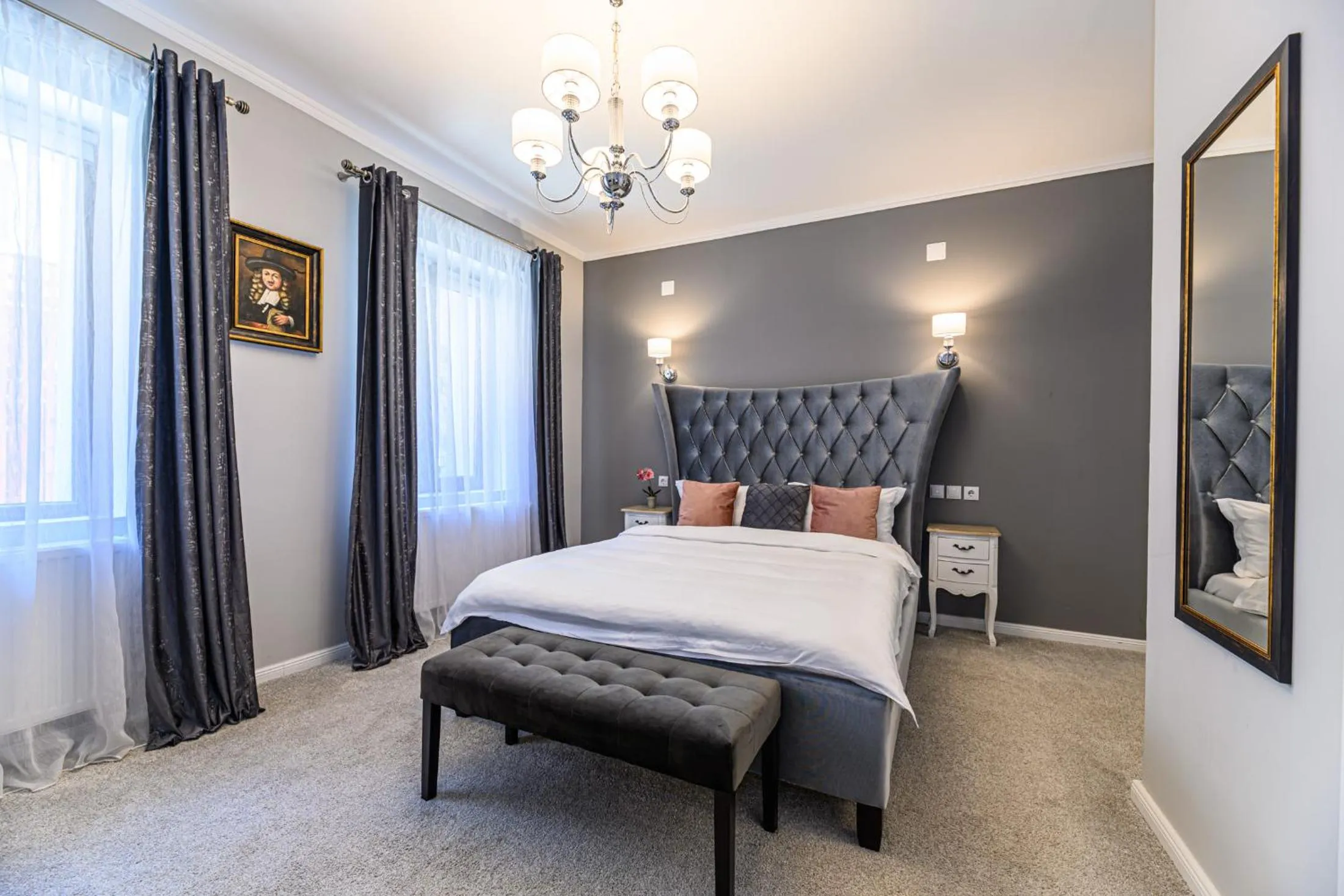 Bed in Dallure House Boutique Brasov