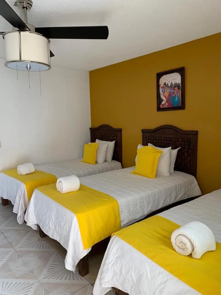 Bed in Hotel Muñoz de Luna