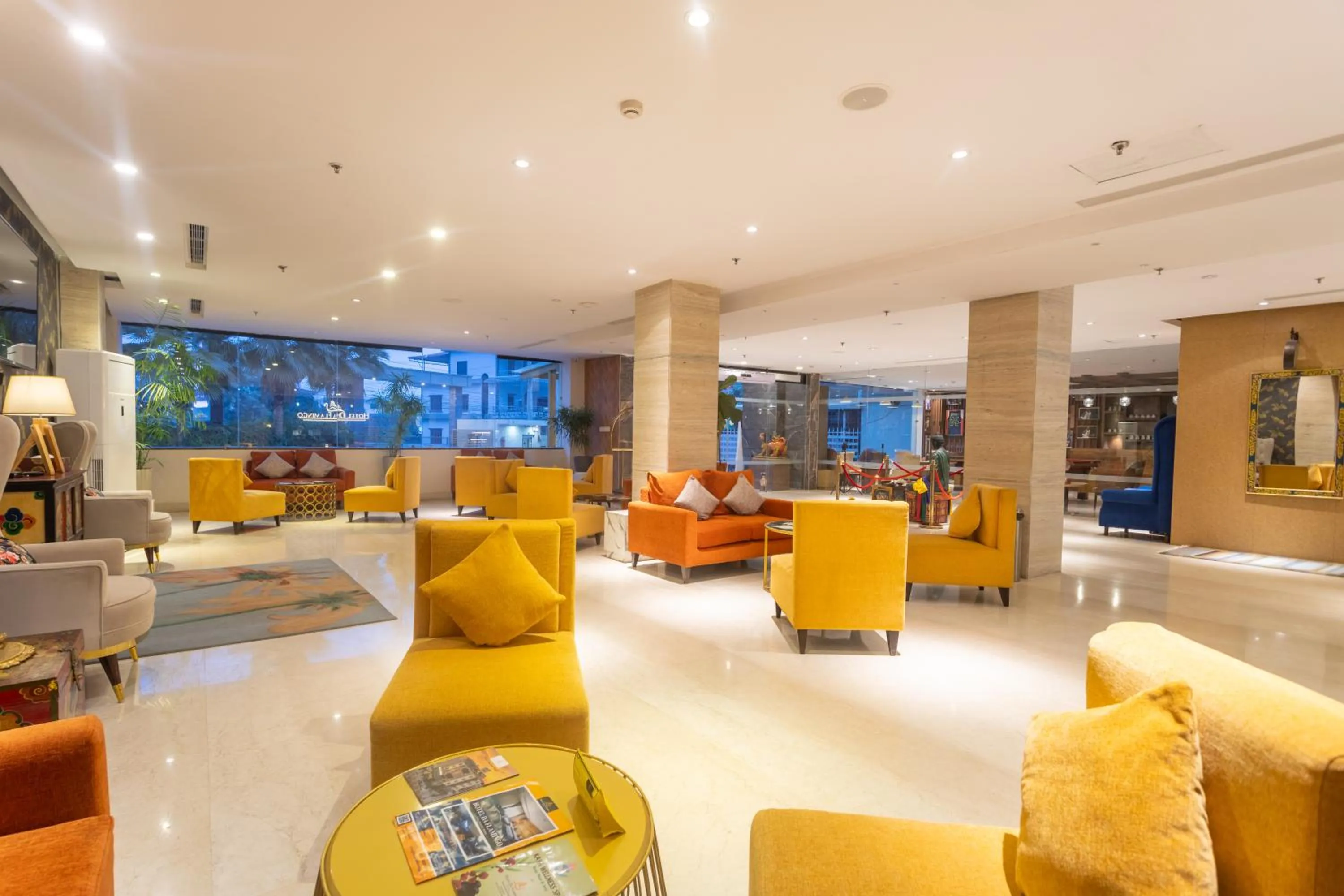 Seating area in Hotel Da Flamingo