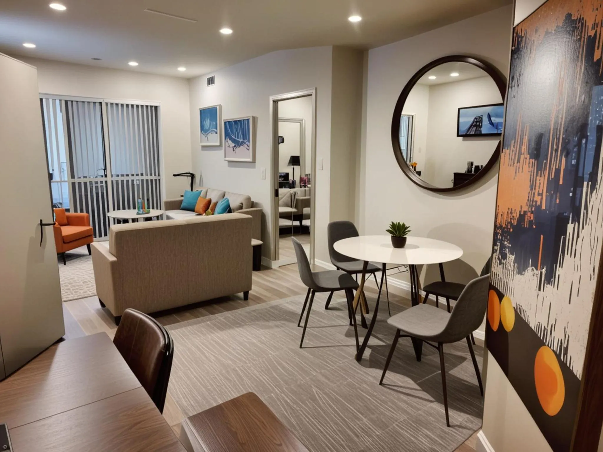 Living room in StaysPro - Central Los Angeles Hollywood Homes