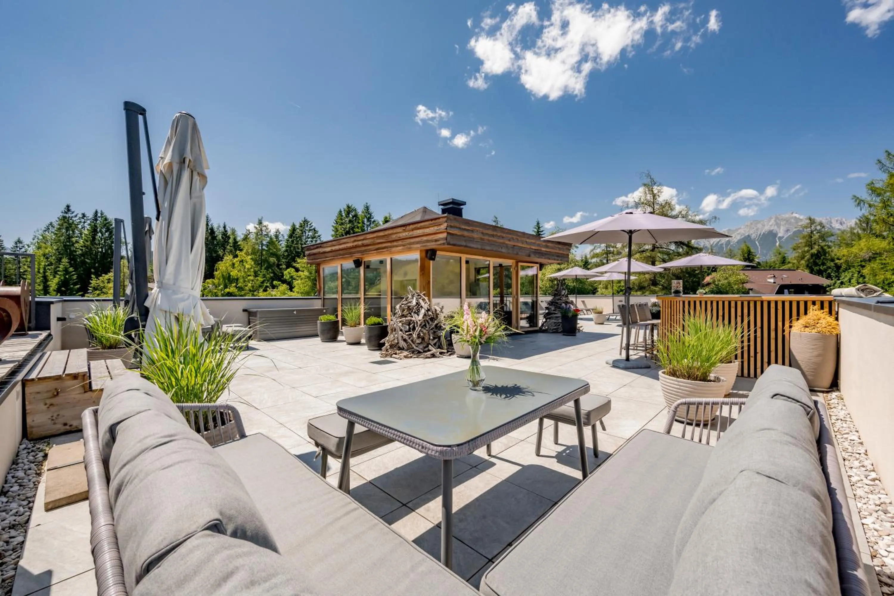 Balcony/Terrace in Natur & Spa Hotel Lärchenhof