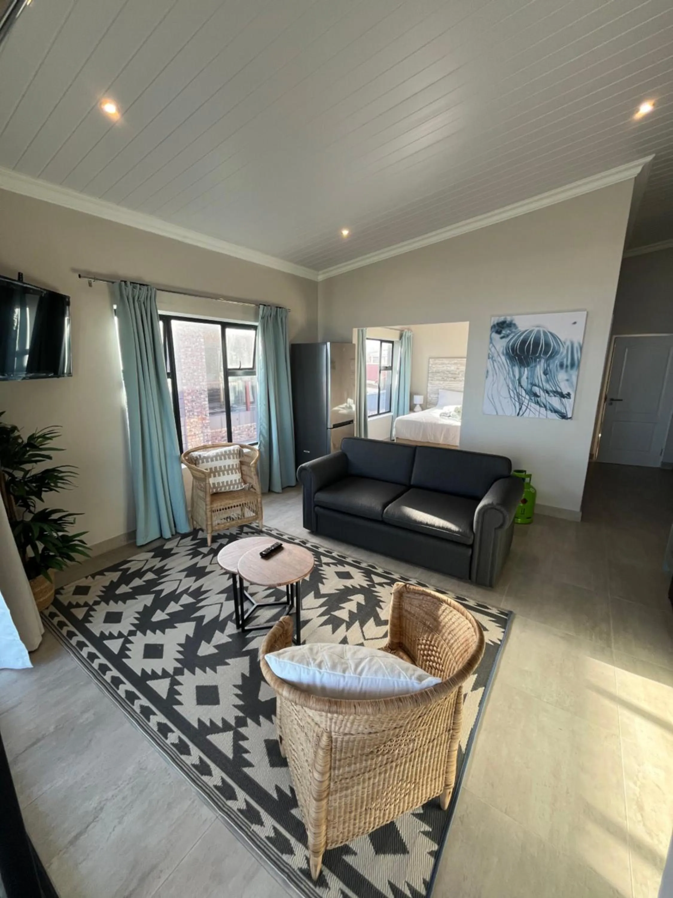 Bed in White Sands Self-catering units