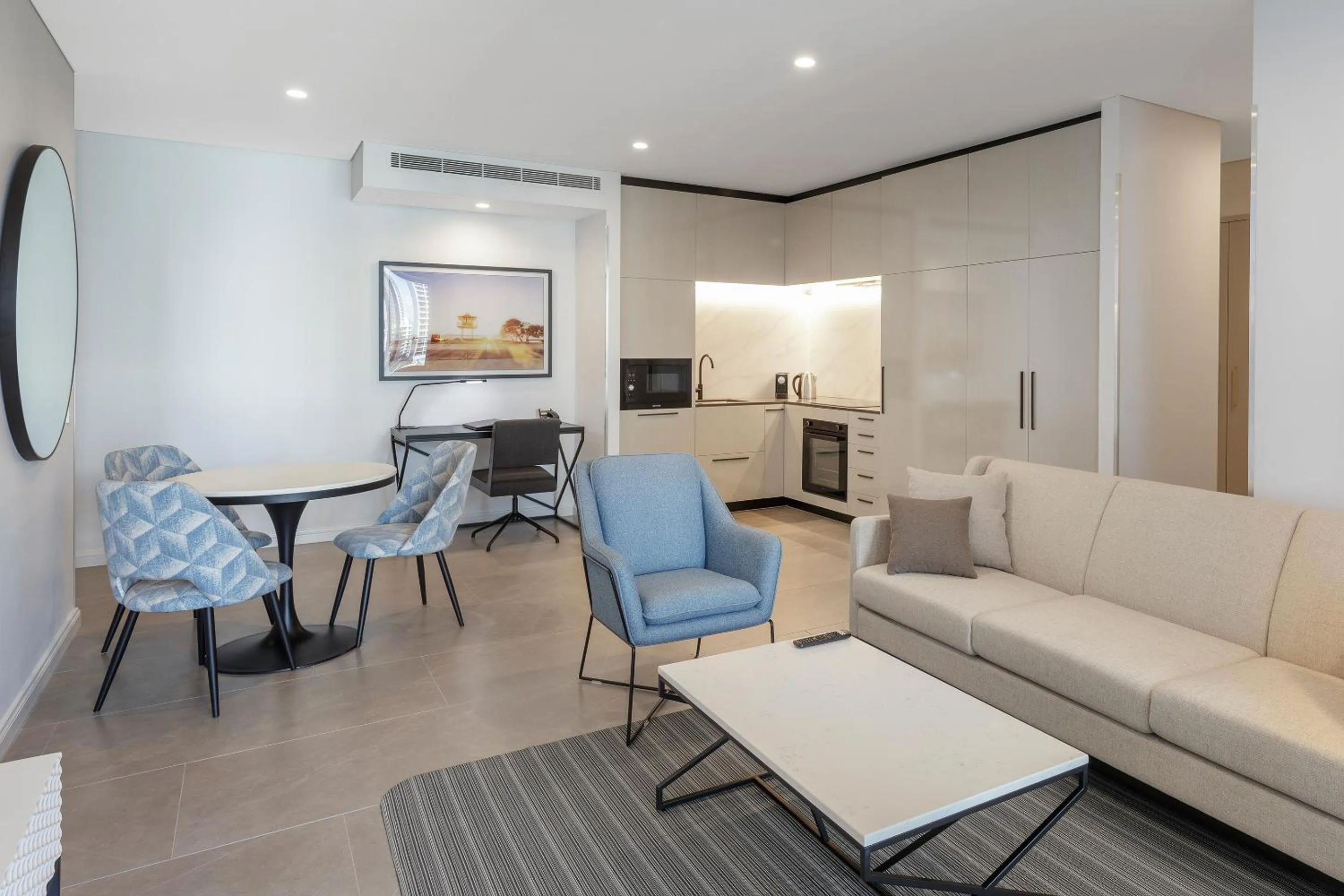 Living room in Meriton Suites Surfers Paradise