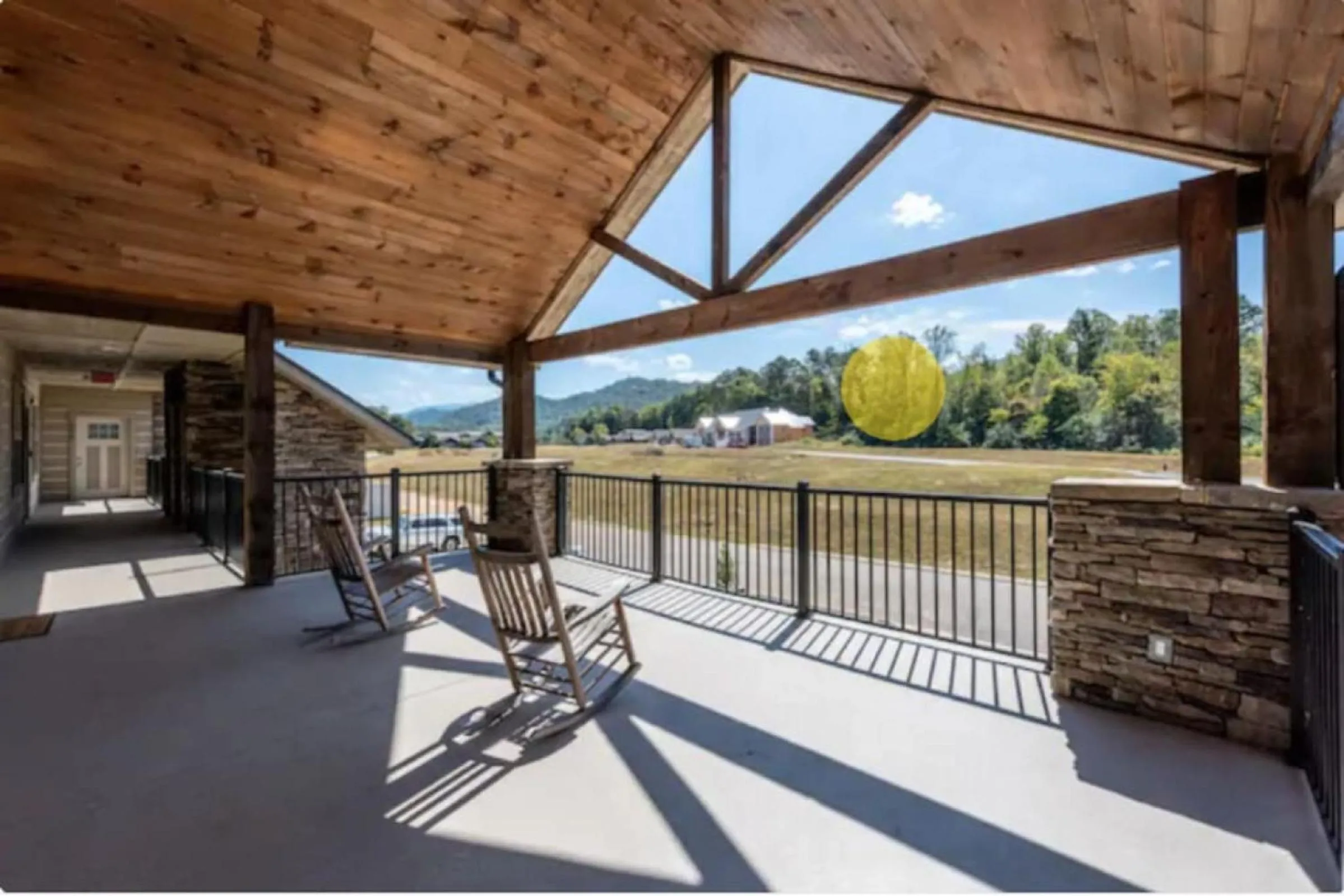 Balcony/Terrace in Elegant Cades Cove Condo with Community Pool