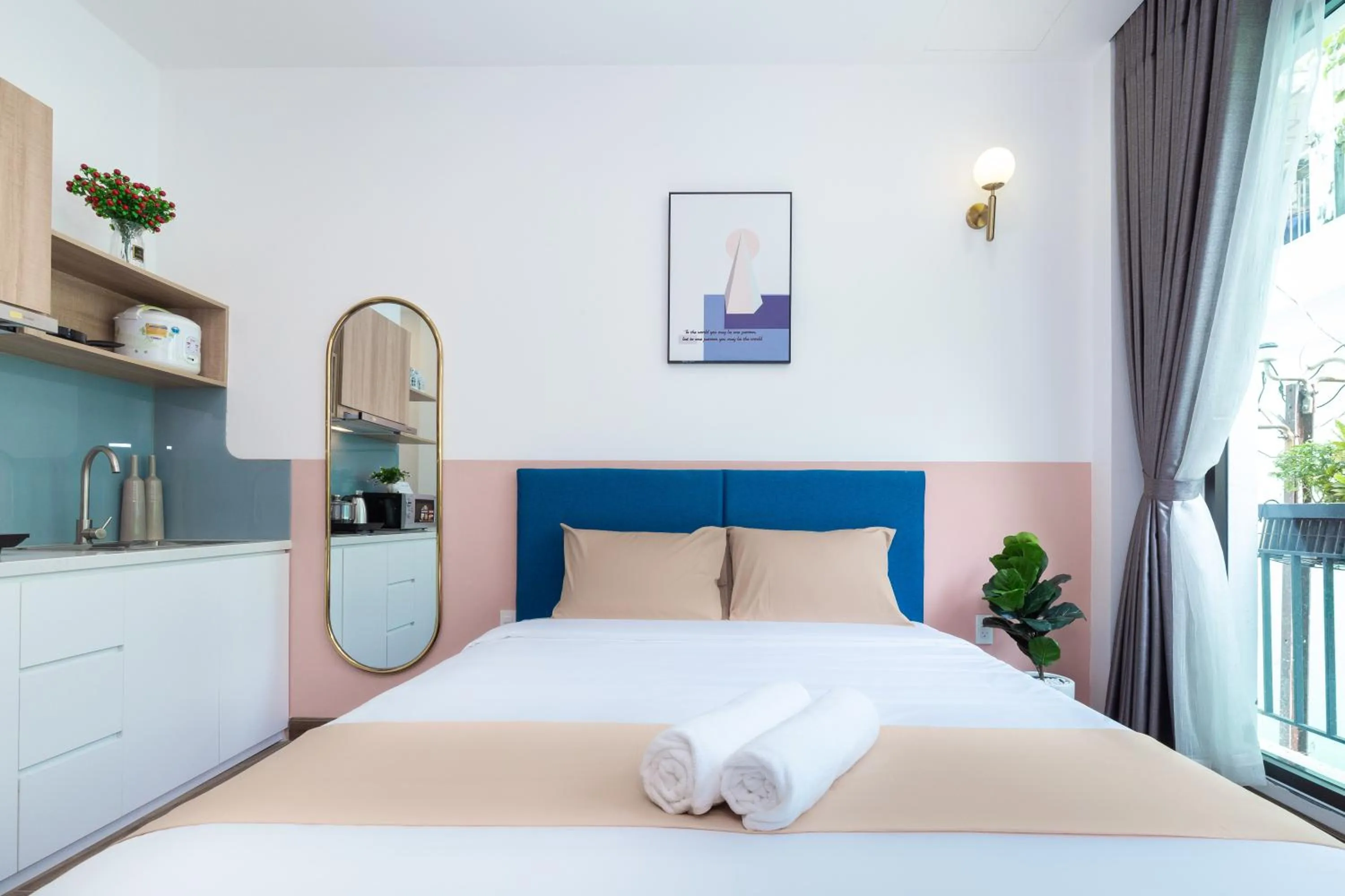 Bed in Cozrum Homes Greena House