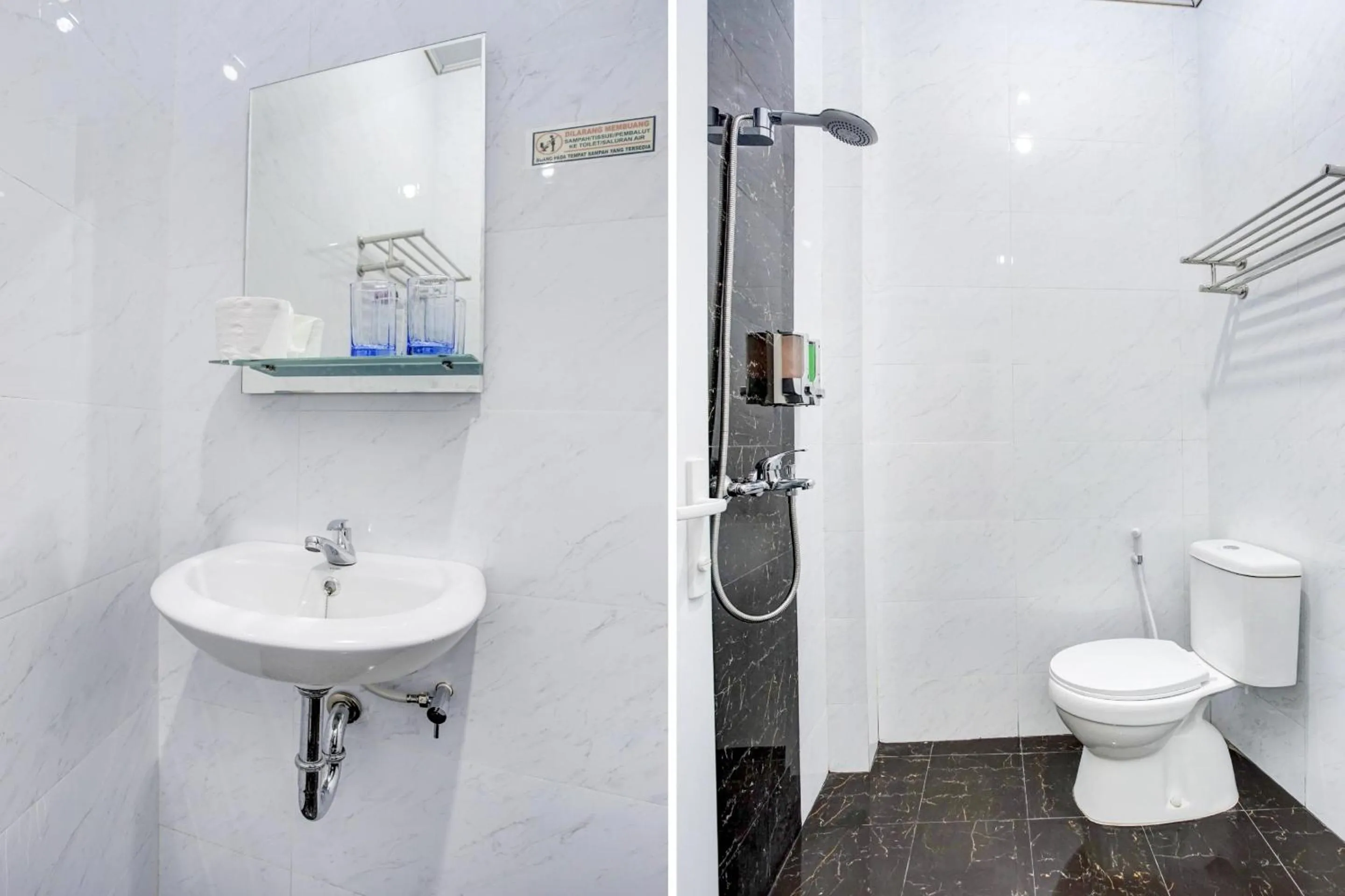 Bathroom in RedDoorz Plus Syariah near Exit Toll ITERA Lampung 2