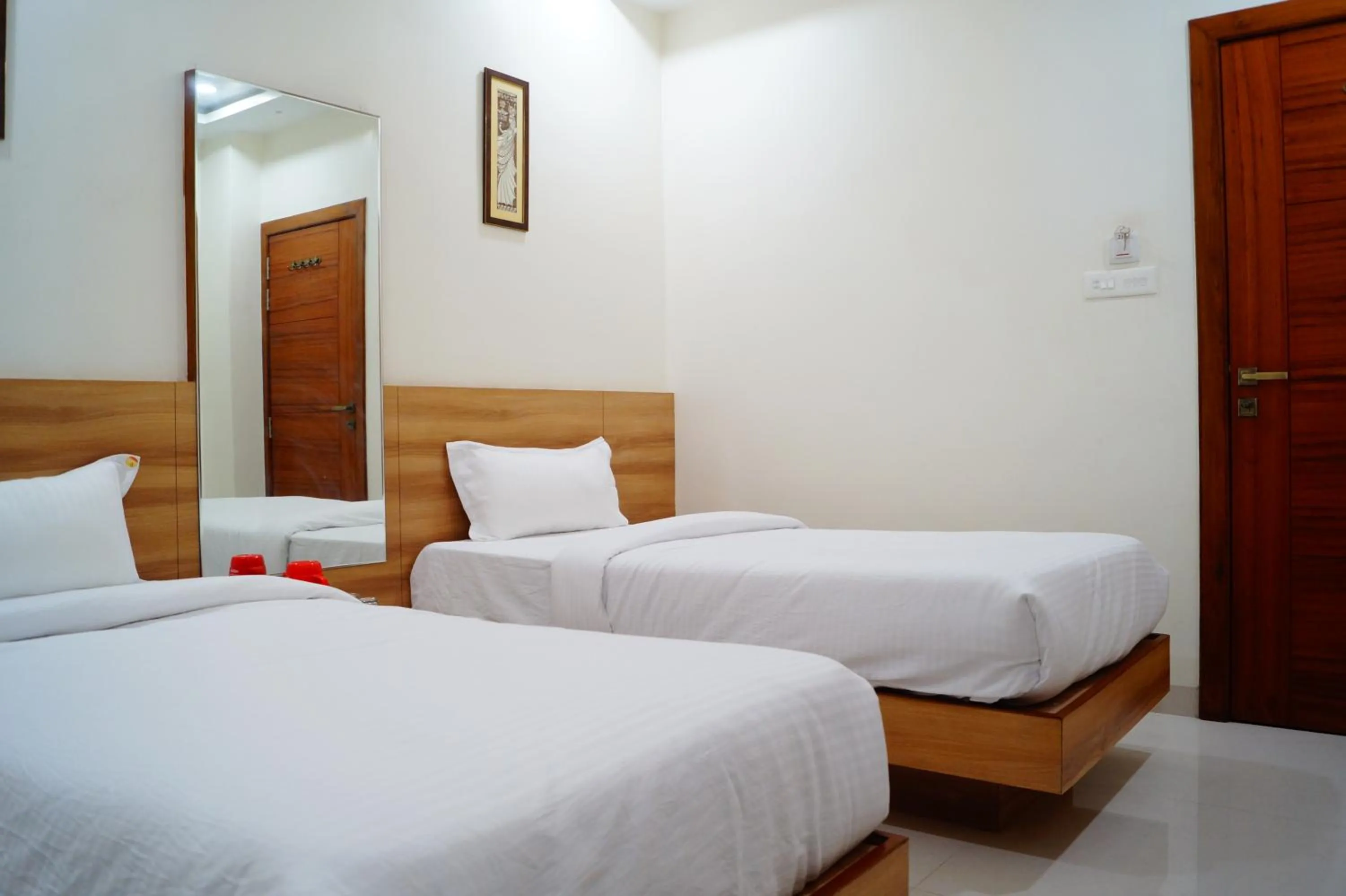 Bed in Hotel Shree Shyam International
