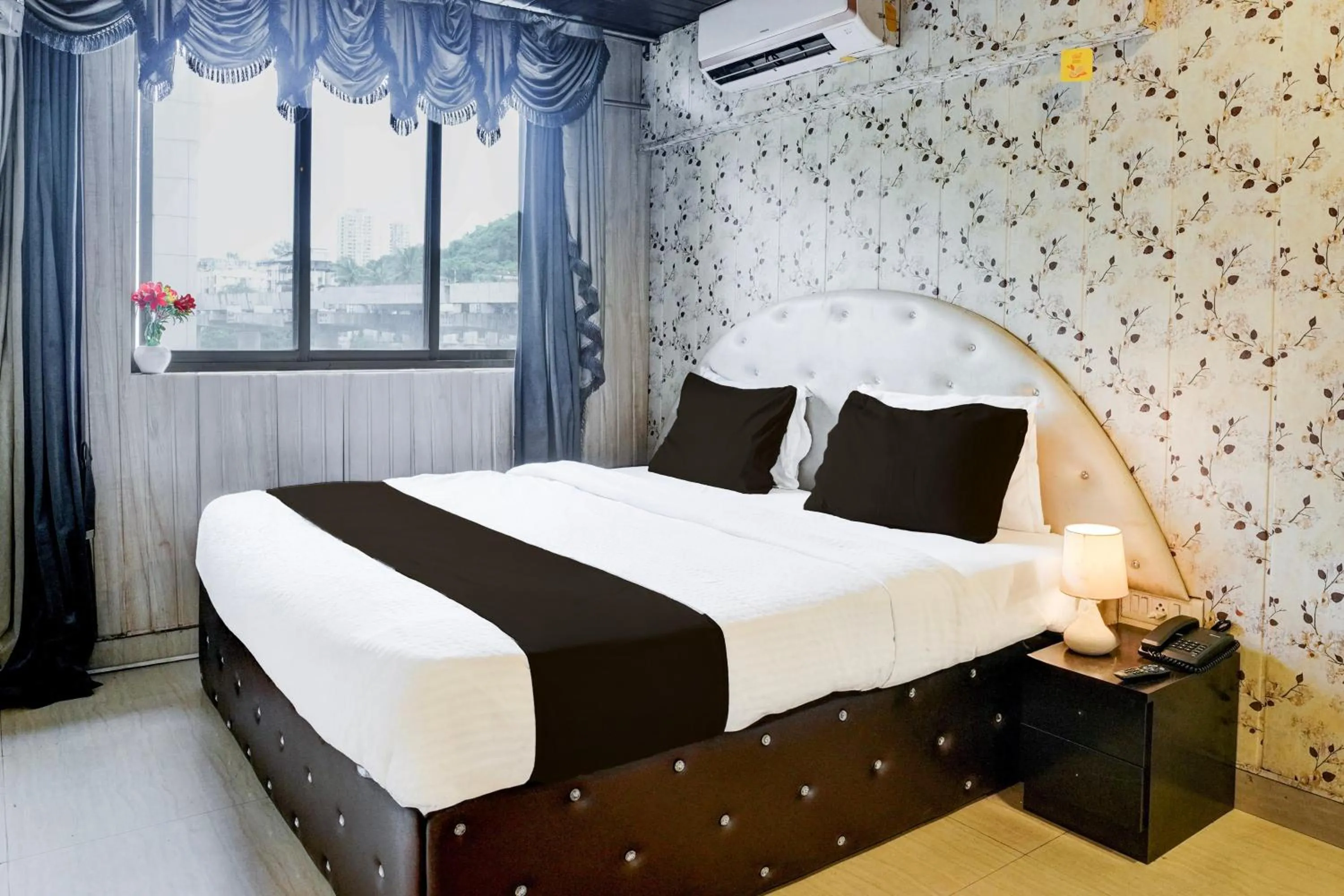 Bedroom, Bed in Super Collection O Thane Formerly Dove Residency