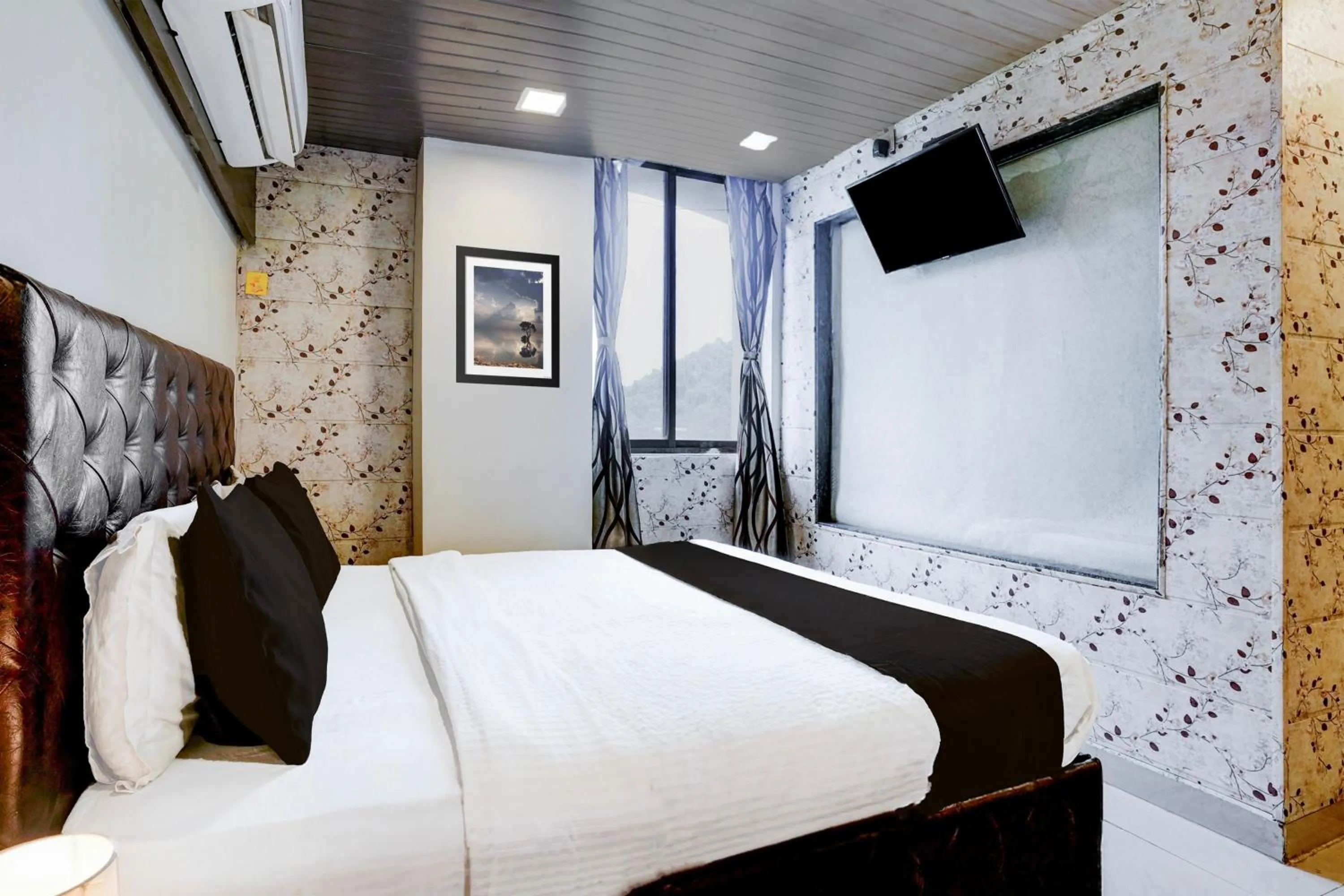 Bedroom, Bed in Super Collection O Thane Formerly Dove Residency