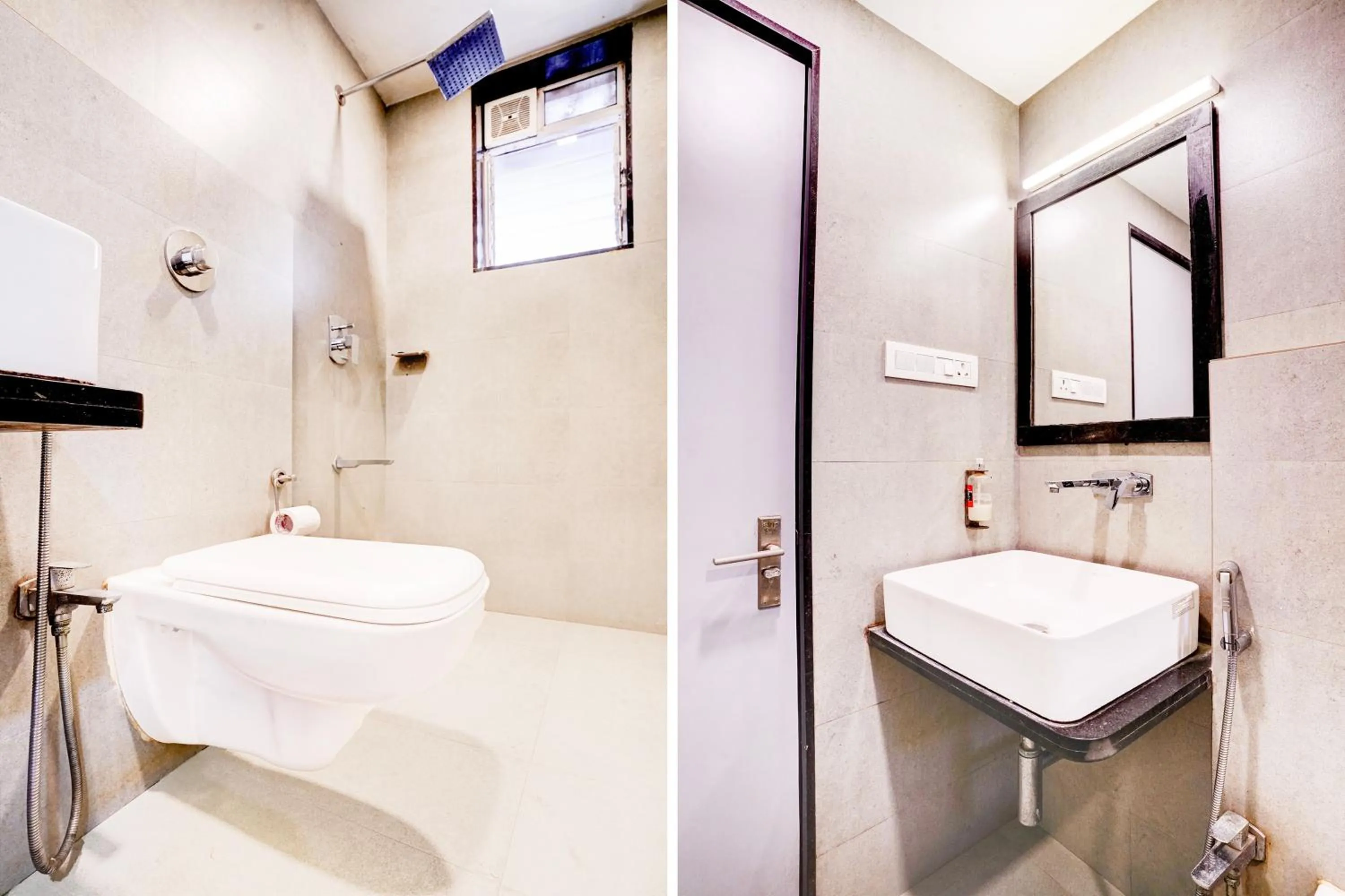 Bathroom in Super Townhouse OAK Kopar Khairane Navi Mumbai Formerly IVY Hotel