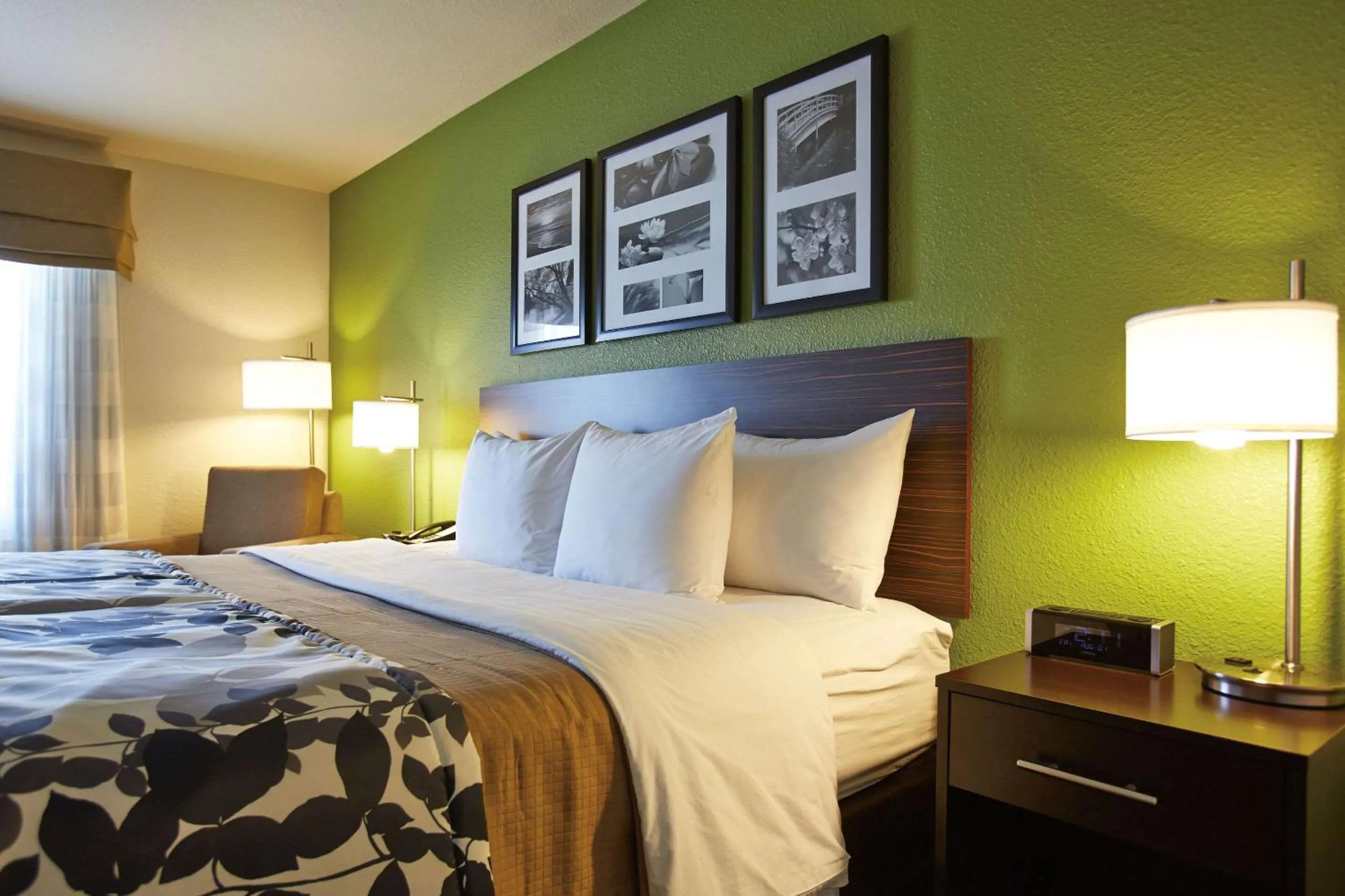 Bedroom, Bed in Sleep Inn Regina East