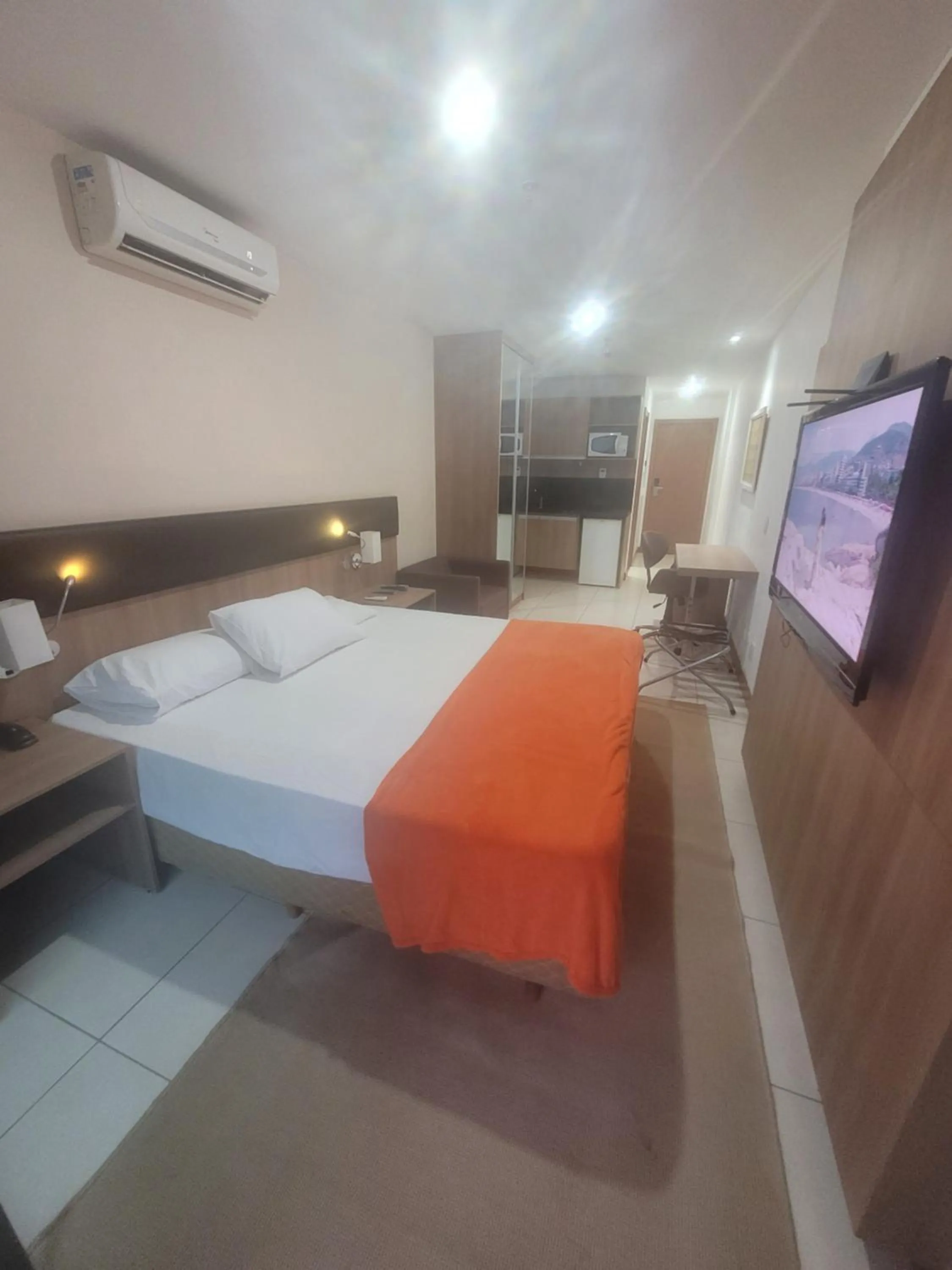 Bed in Flat no Athos Bulcão Executive By Rei dos Flats