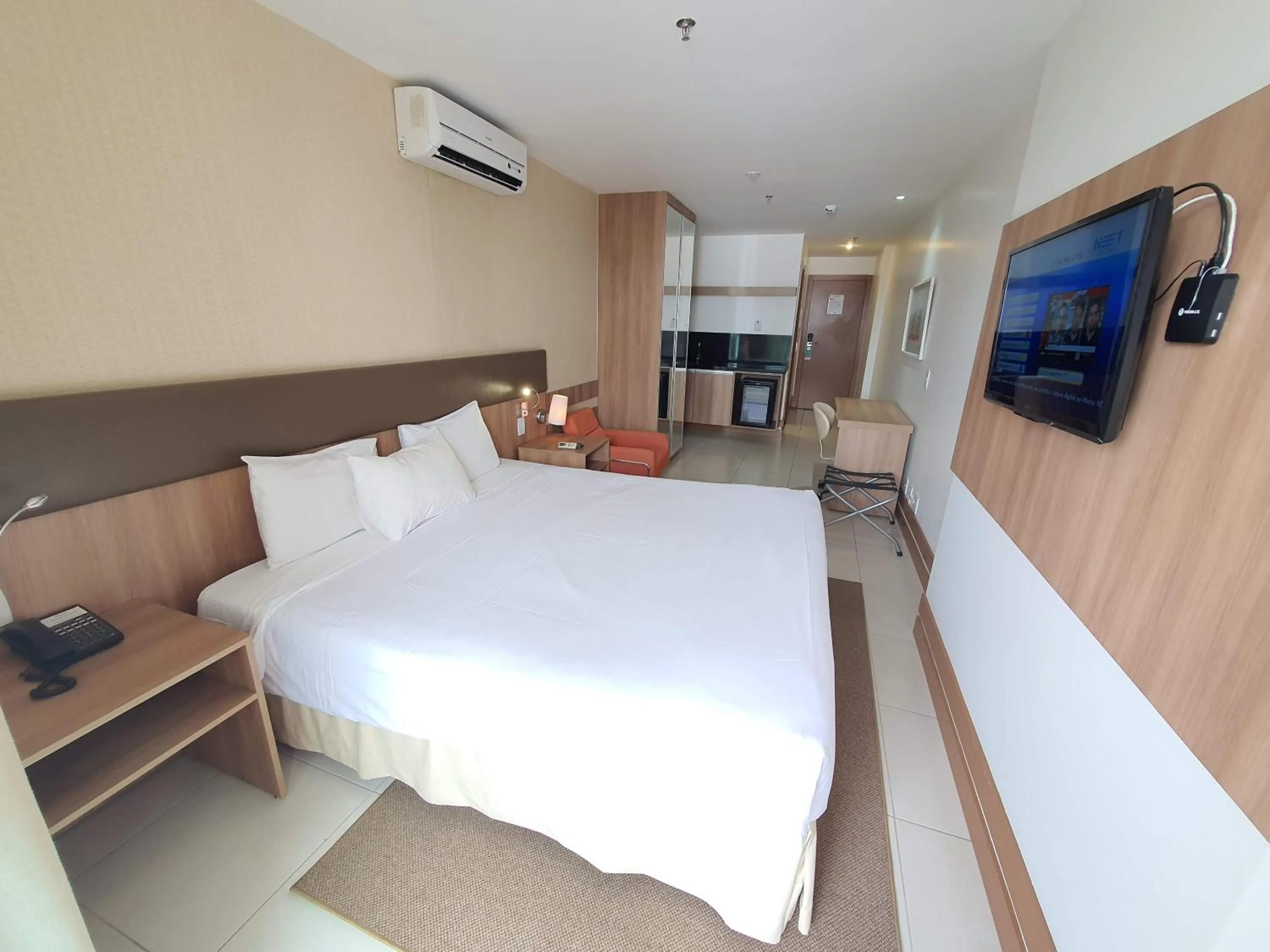 Bed in Flat no Athos Bulcão Executive By Rei dos Flats