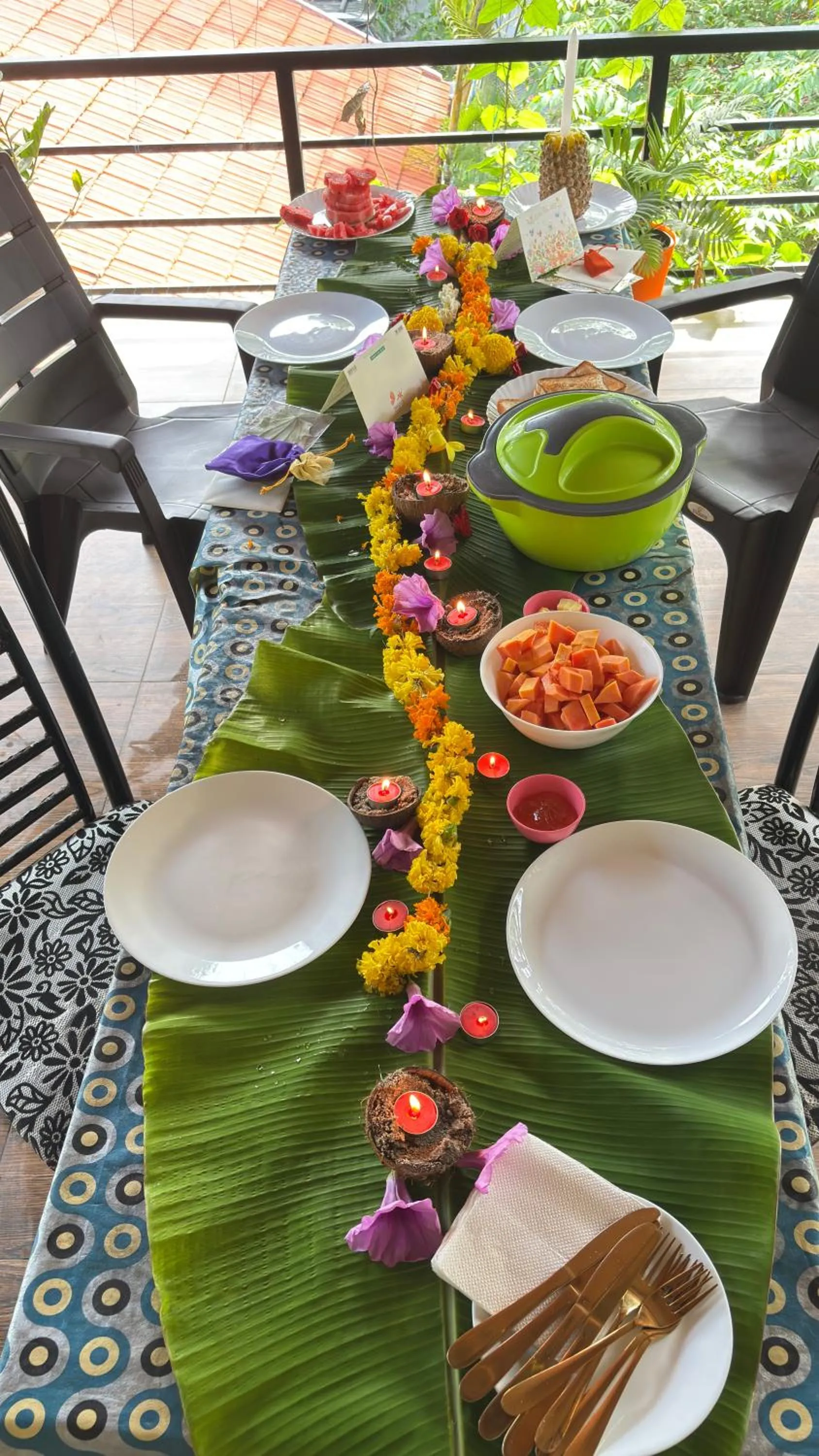 Breakfast in Marari Charlys Homestay