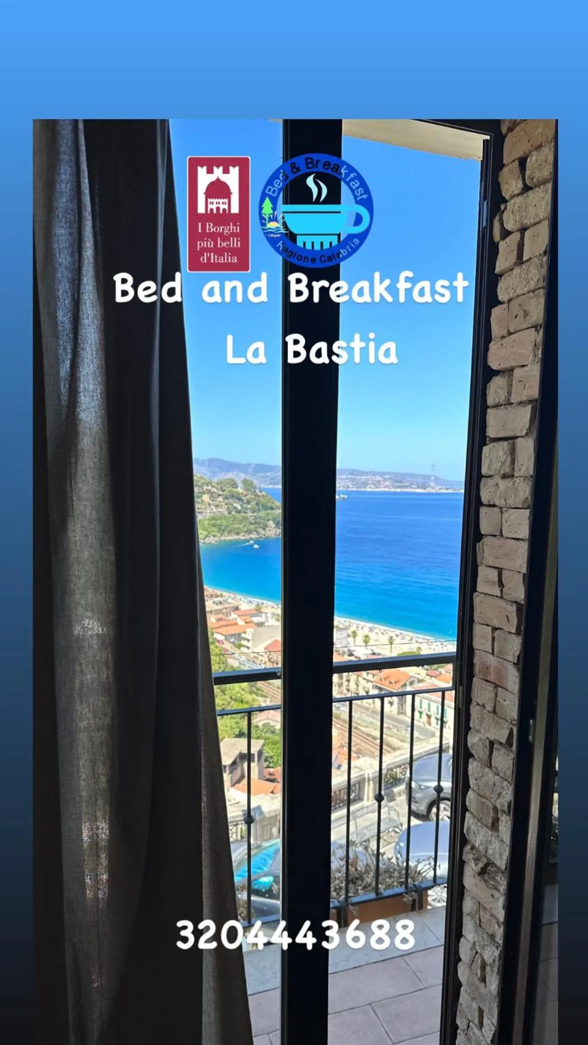 Sea view in B&B La Bastia