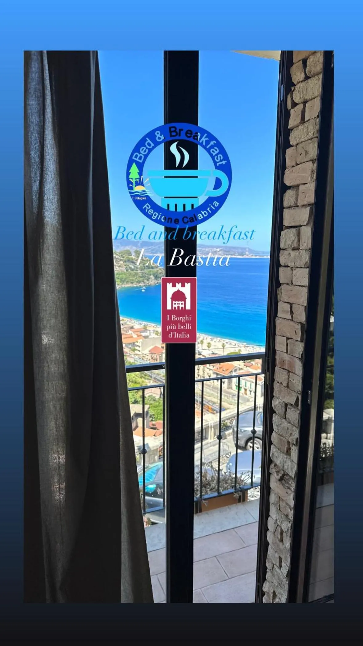 Sea view in B&B La Bastia
