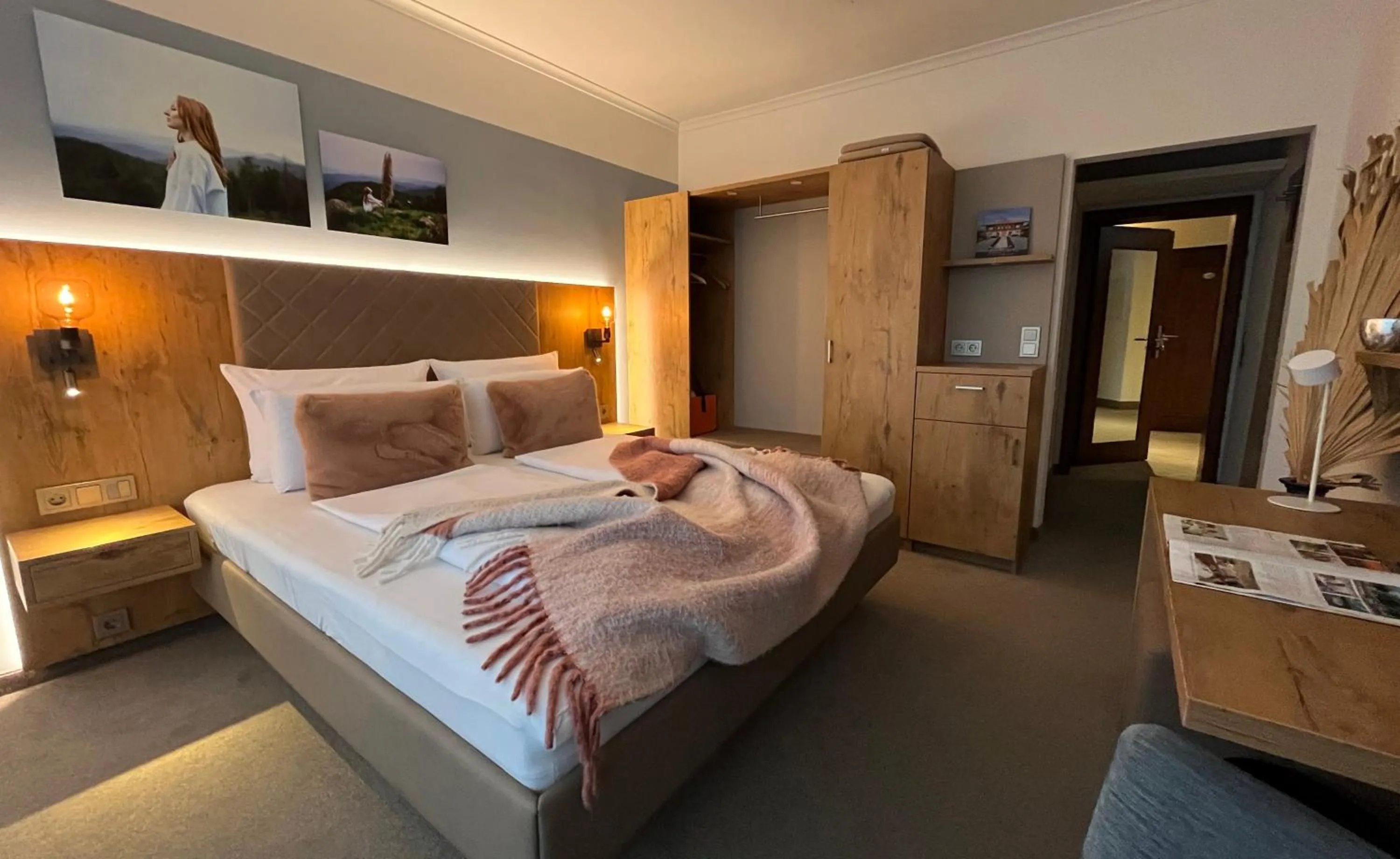 Bed in Hotel Schlossberg