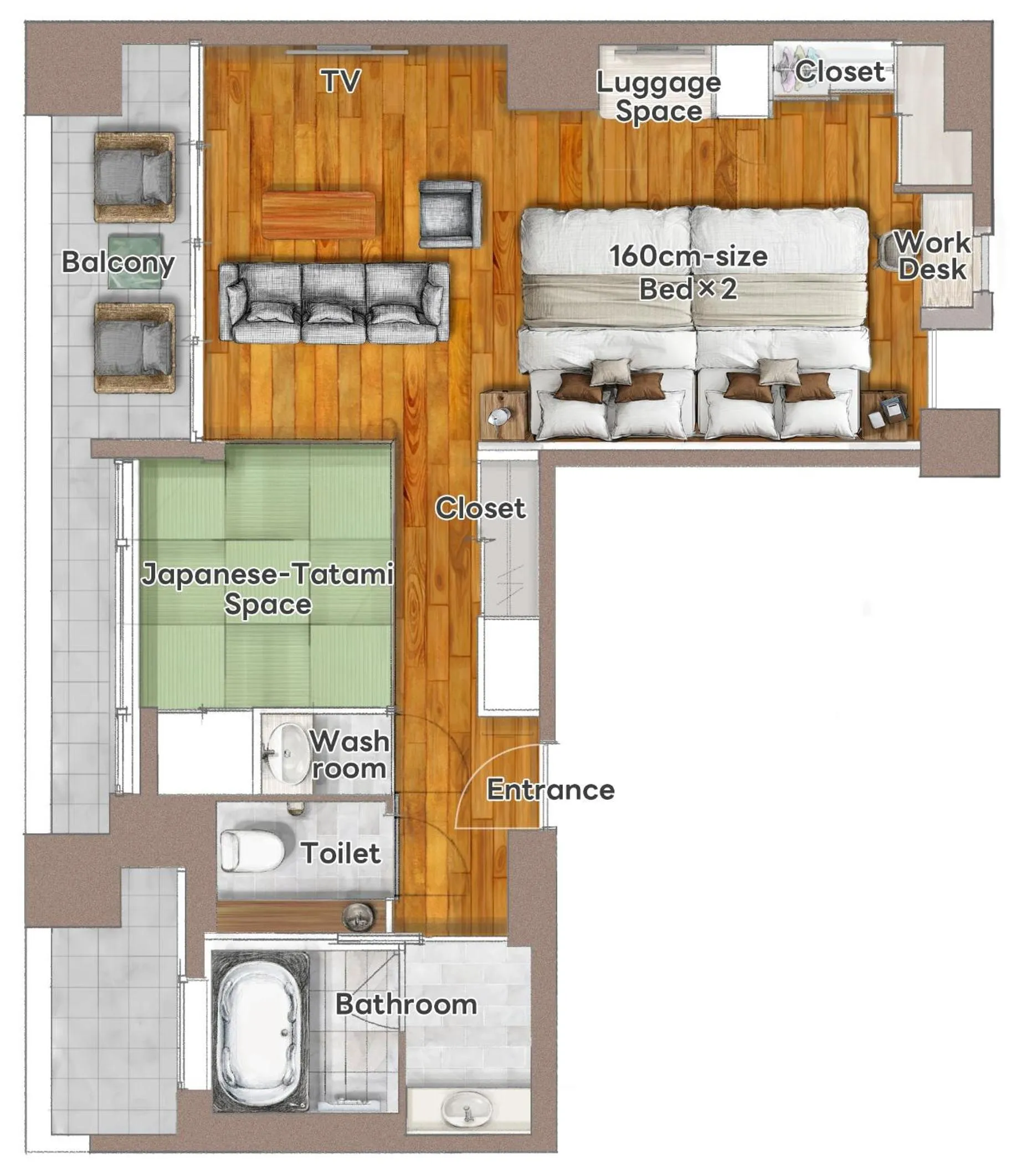 Floor plan in PROSTYLE TERRACE NAHA