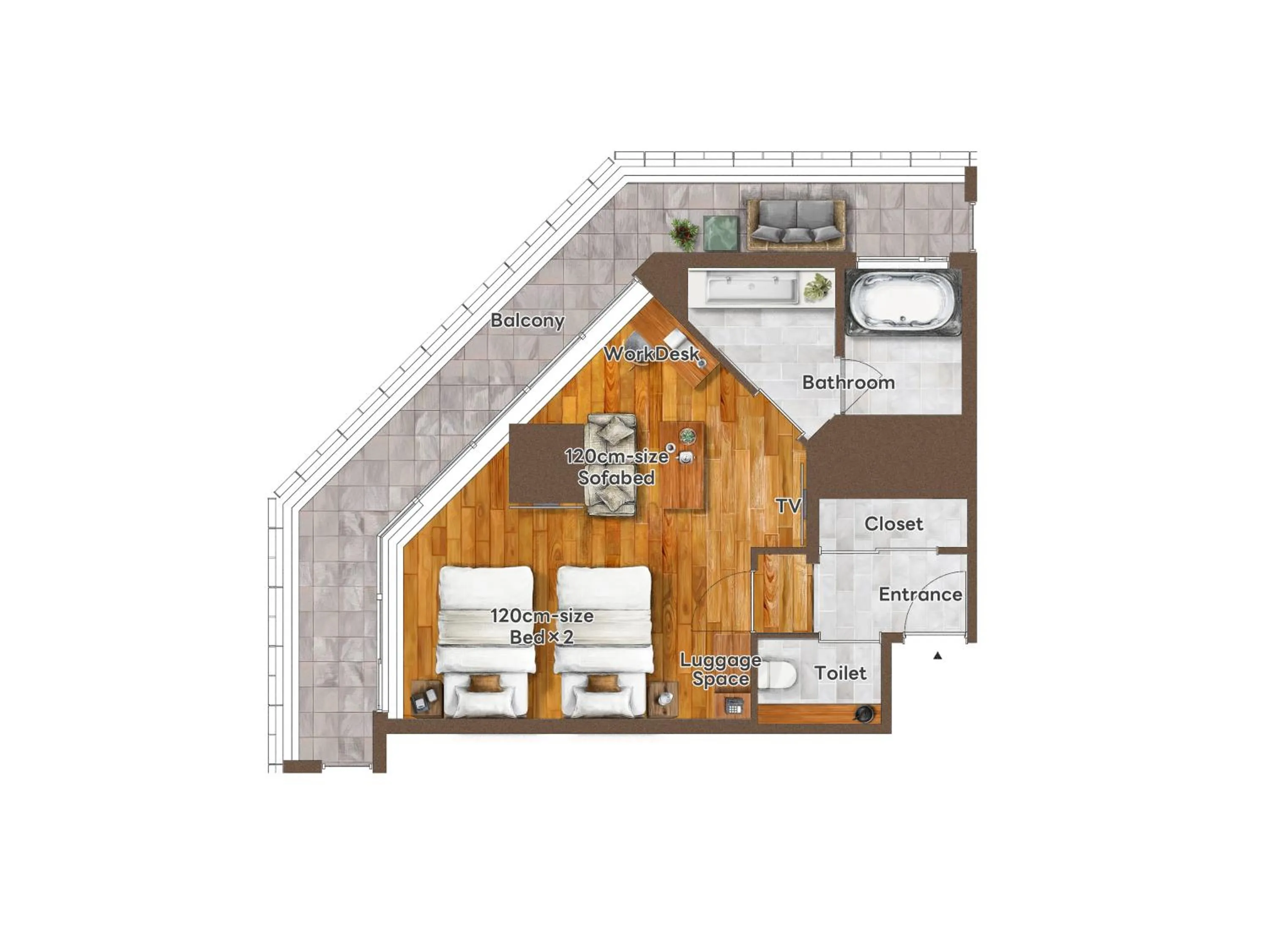 Floor plan in PROSTYLE TERRACE NAHA