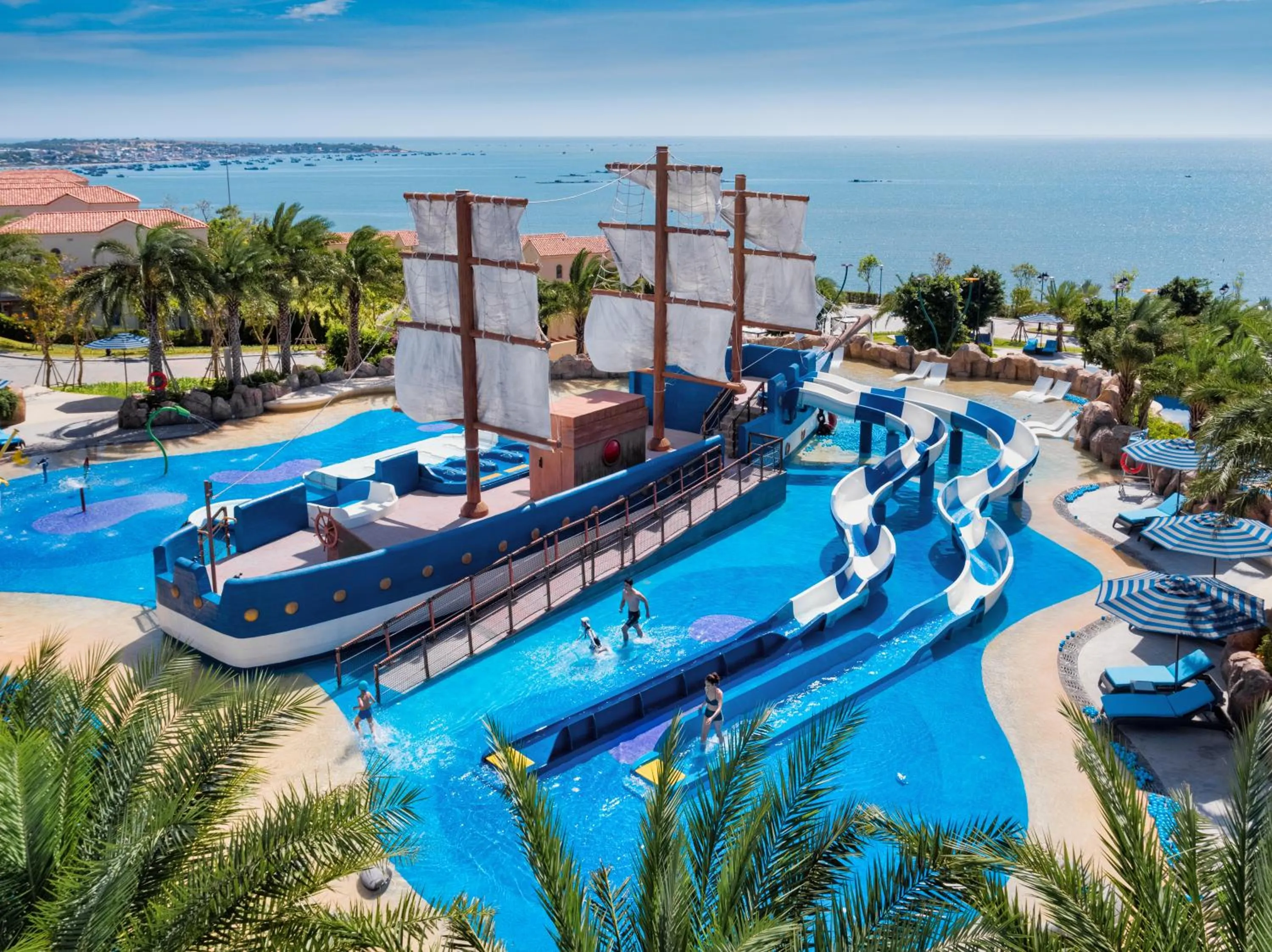 Aqua park in Centara Mirage Resort Mui Ne