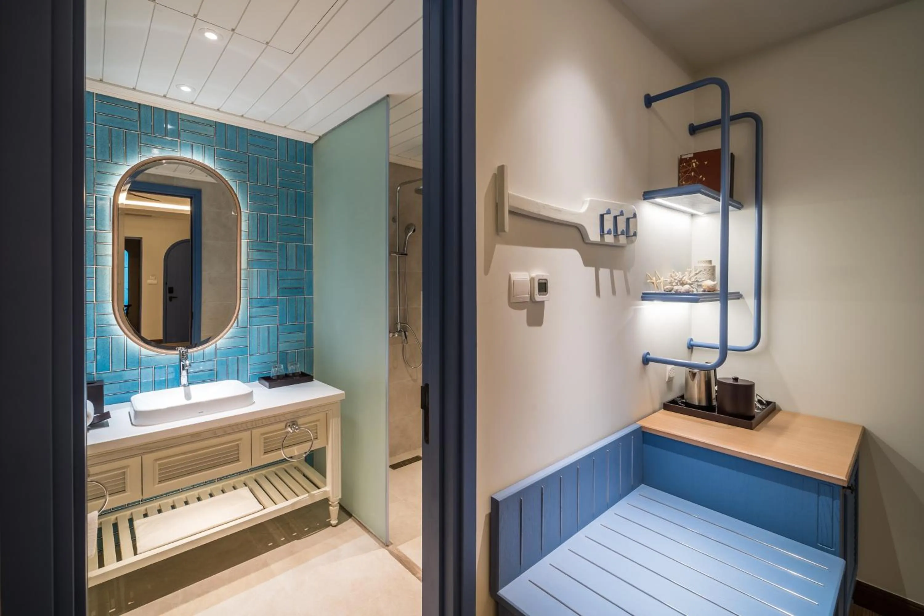 Bathroom, Bed in Centara Mirage Resort Mui Ne