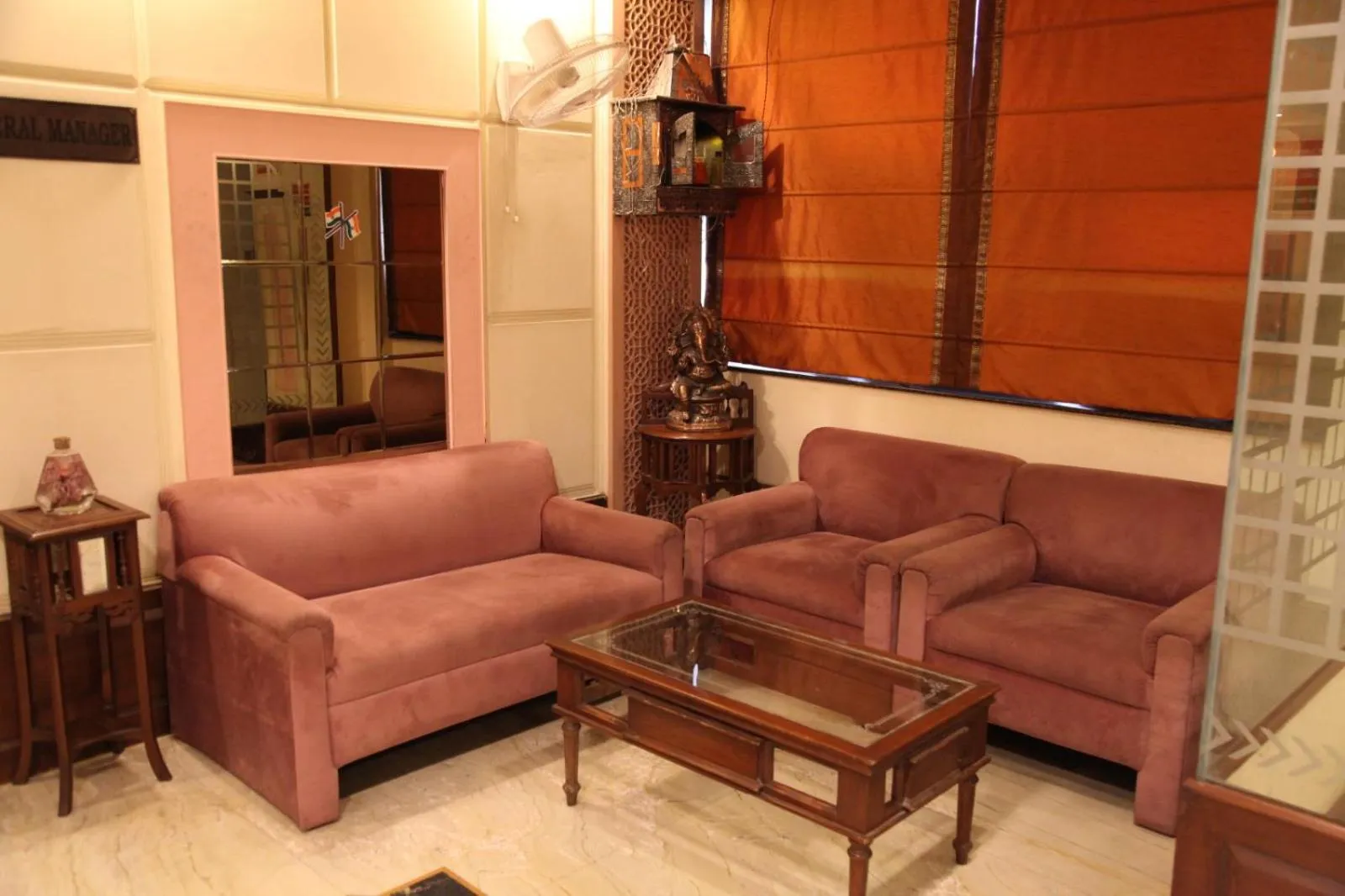 Seating area in Hotel Metro Regency Meerut