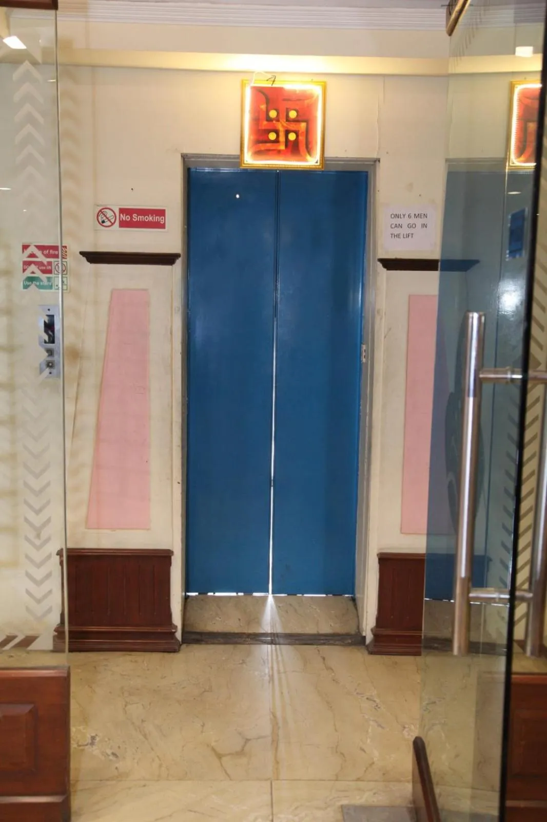 elevator in Hotel Metro Regency Meerut