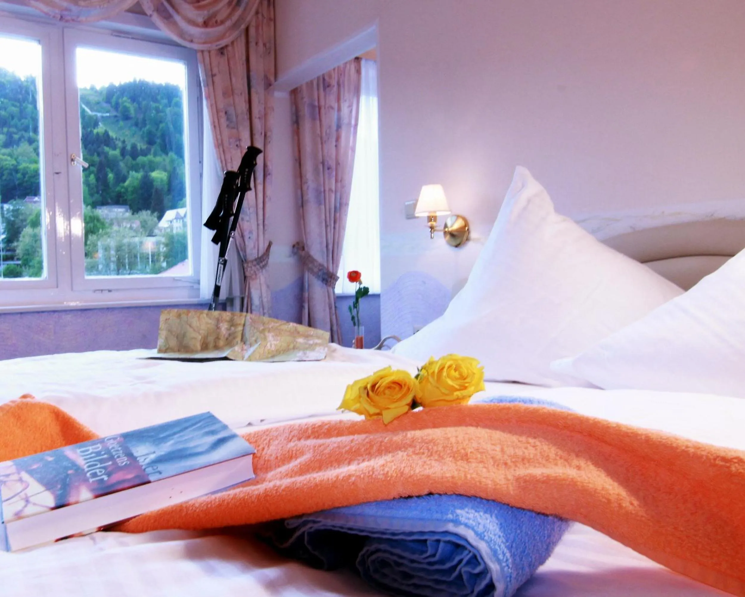 Decorative detail, Bed in Hotel Weingärtner