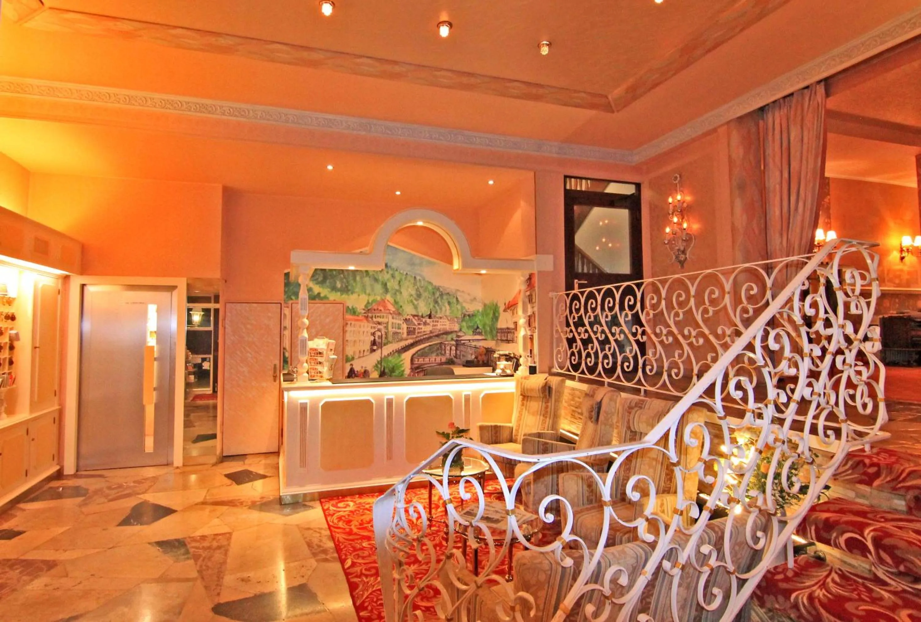 Lobby or reception in Hotel Weingärtner