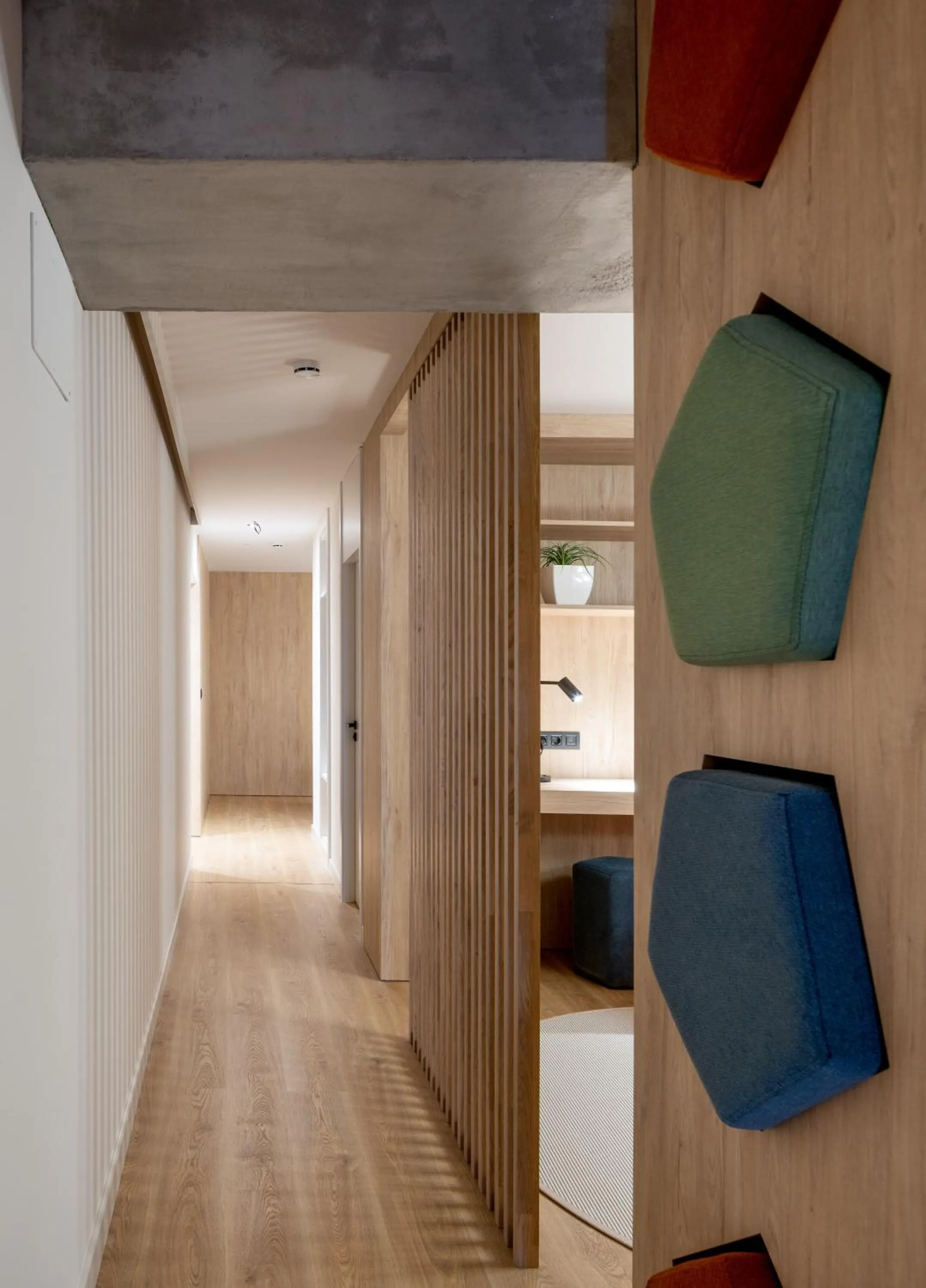 Seating area in Líbere Bilbao Museo