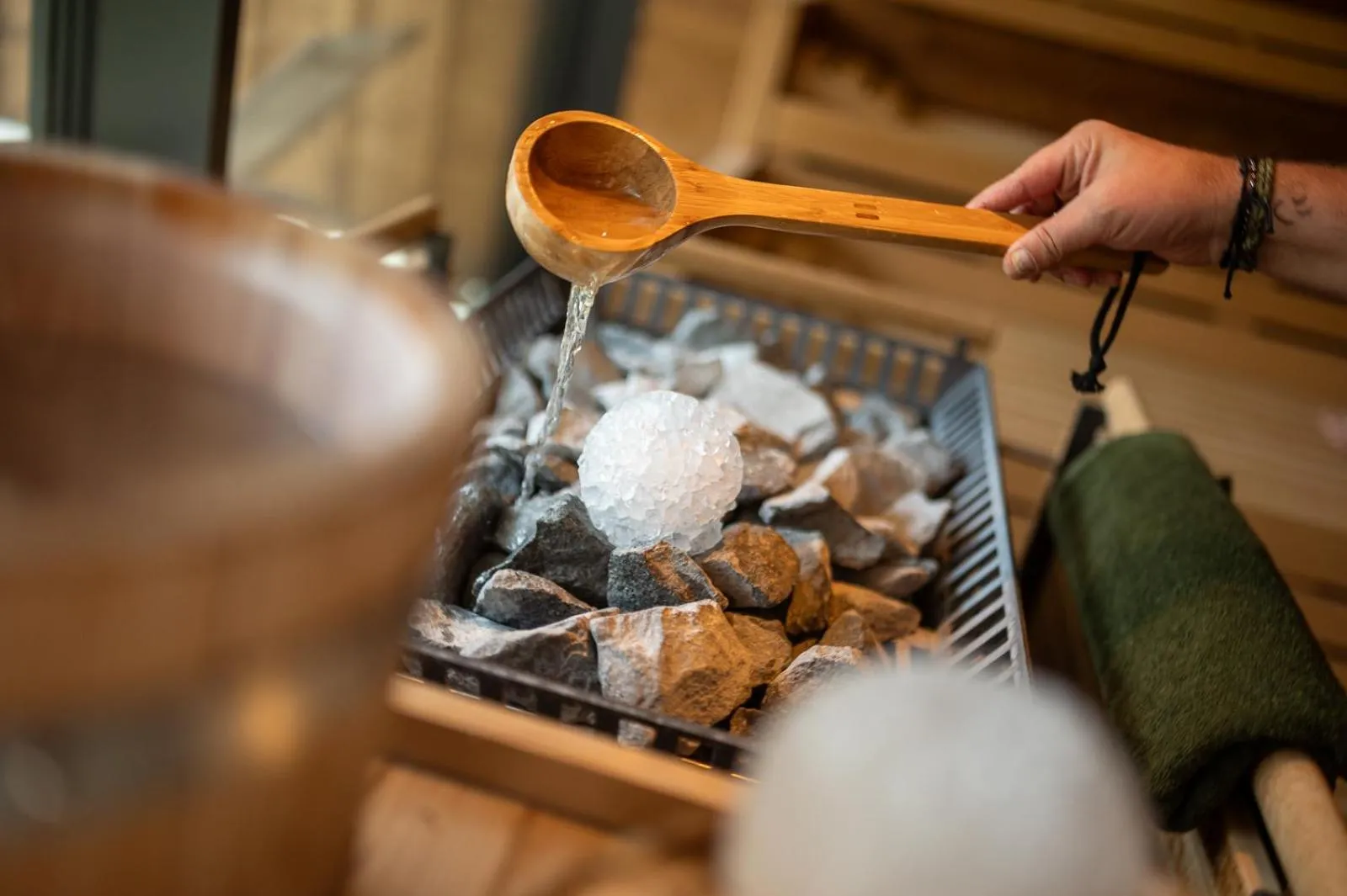 Sauna in ADEA Lifestyle Suites Fieberbrunn