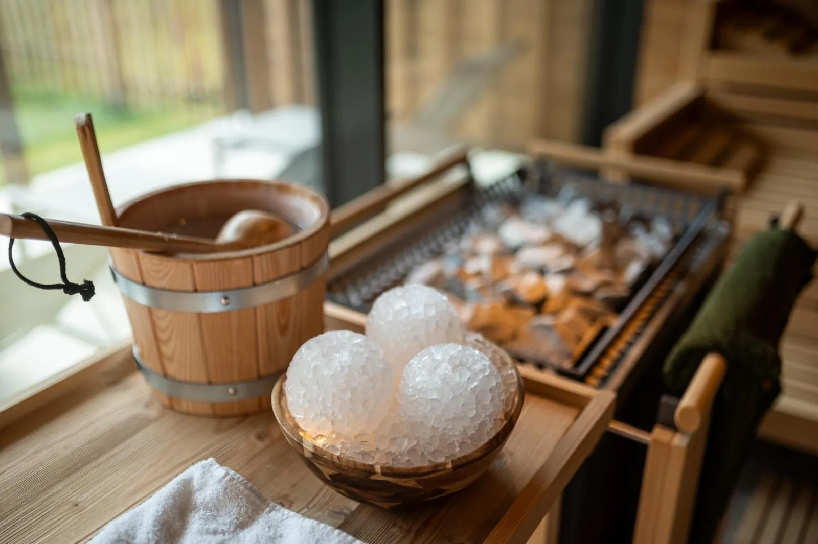 Sauna in ADEA Lifestyle Suites Fieberbrunn