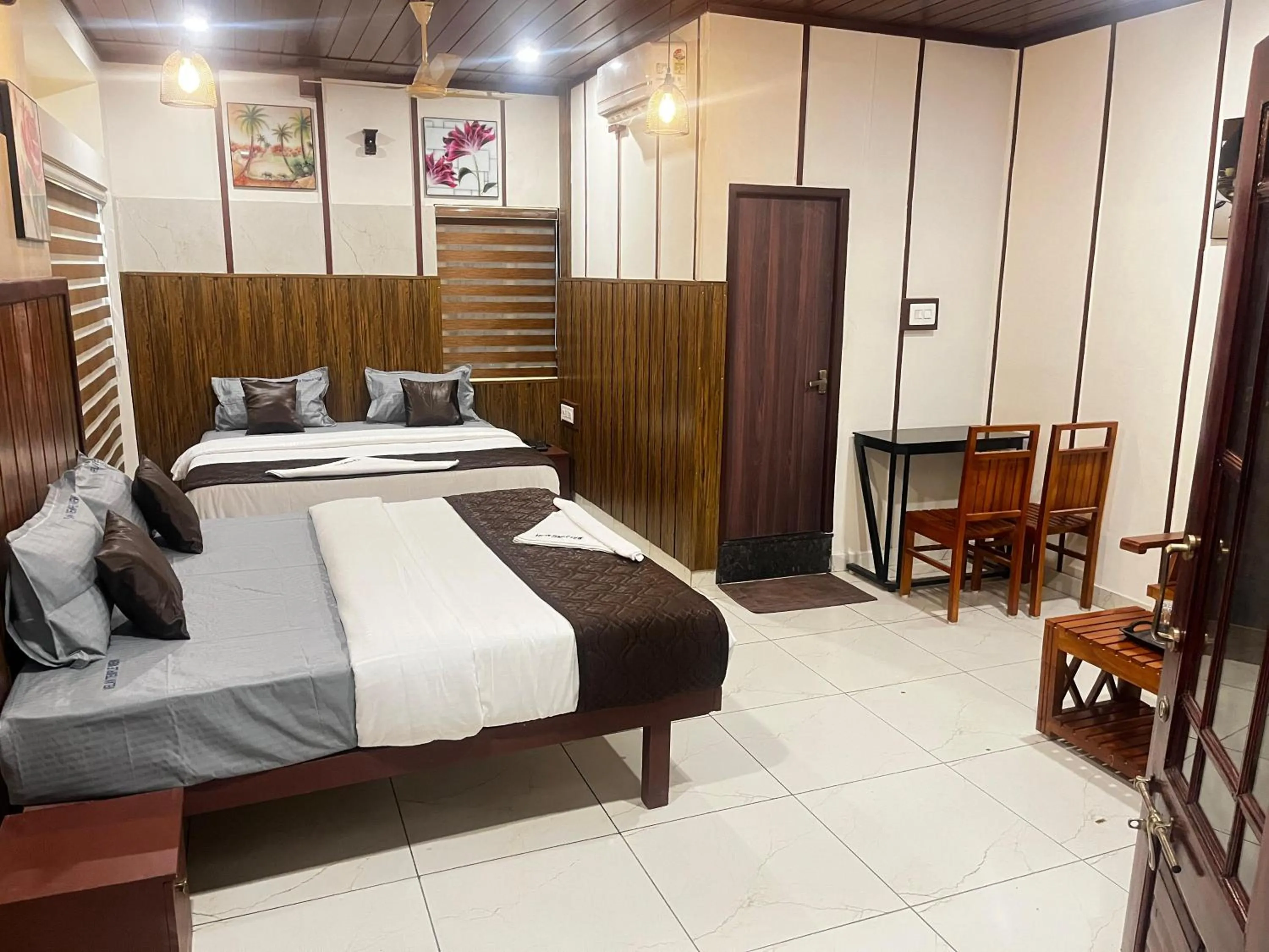 Bed in Velan Temple View