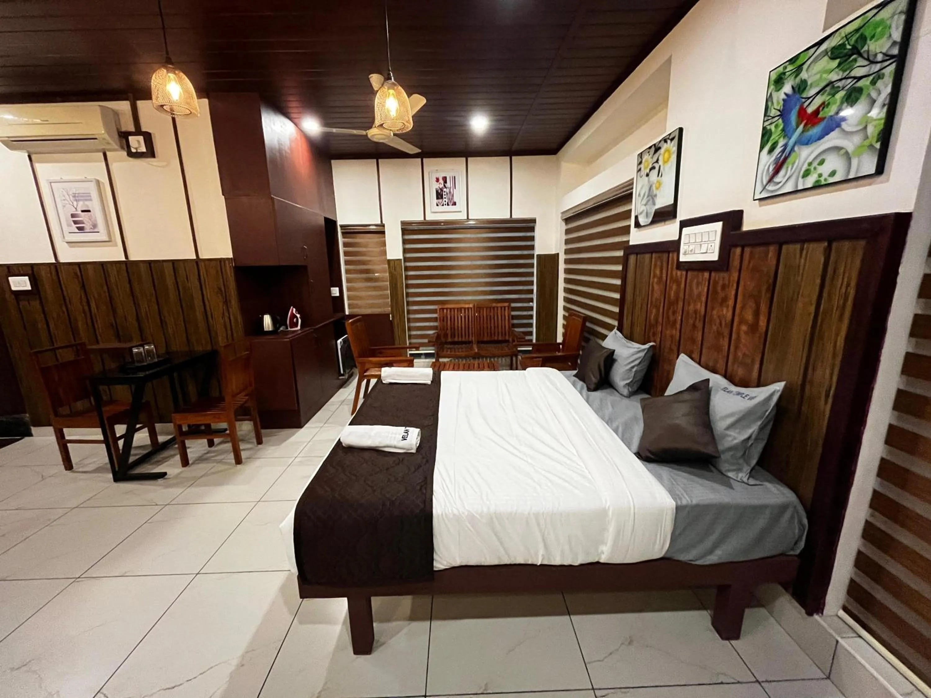 Bed in Velan Temple View