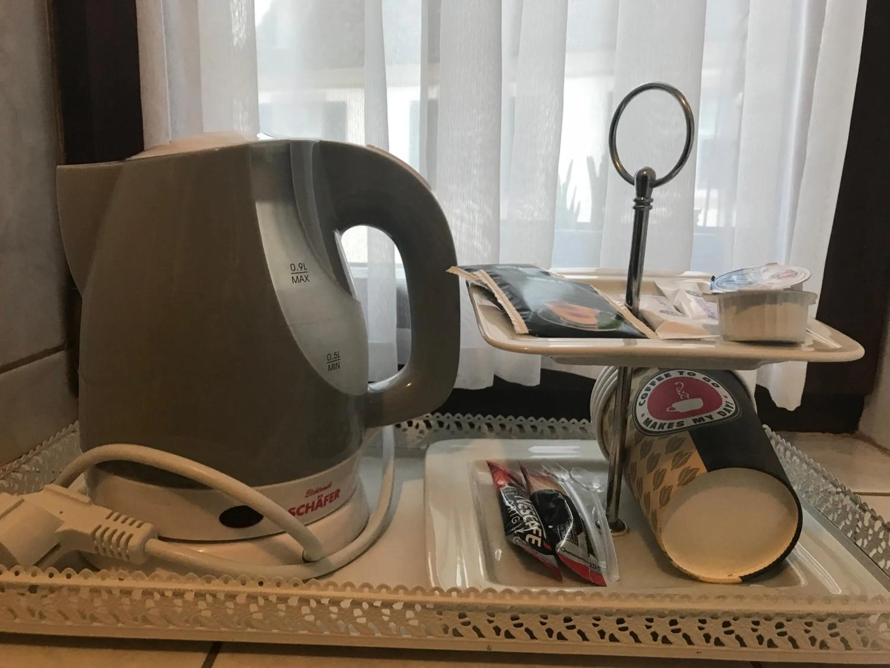 Decorative detail, Coffee/Tea Facilities in Krone Britzingen