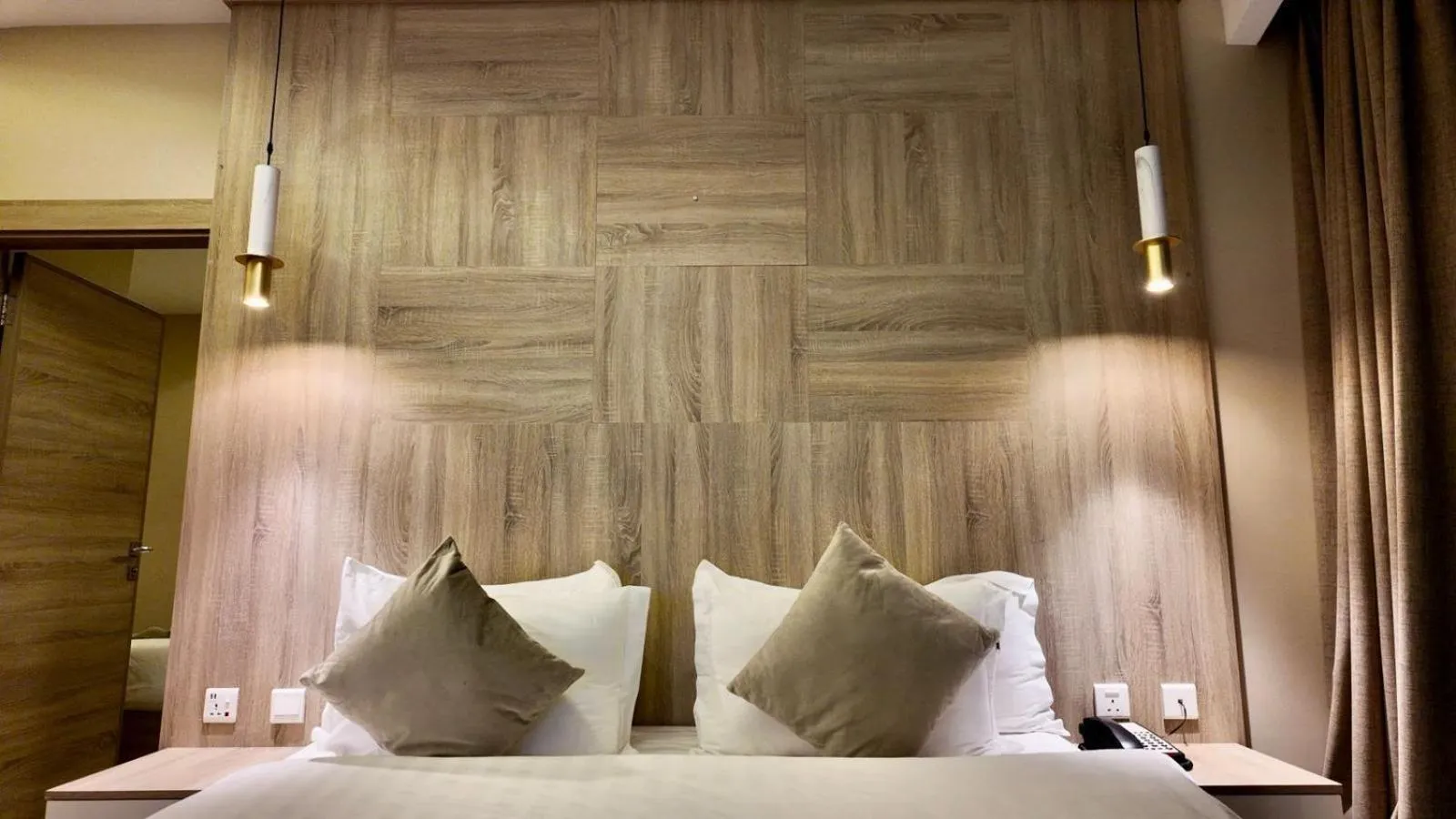 Bed in Twins Boutique Hotel