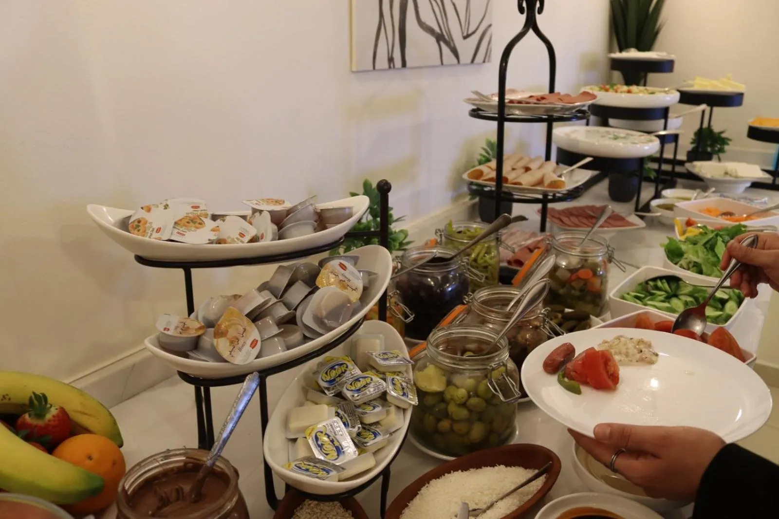 Buffet breakfast in Twins Boutique Hotel