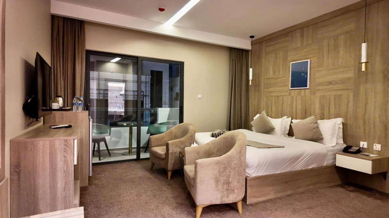 Bed in Twins Boutique Hotel